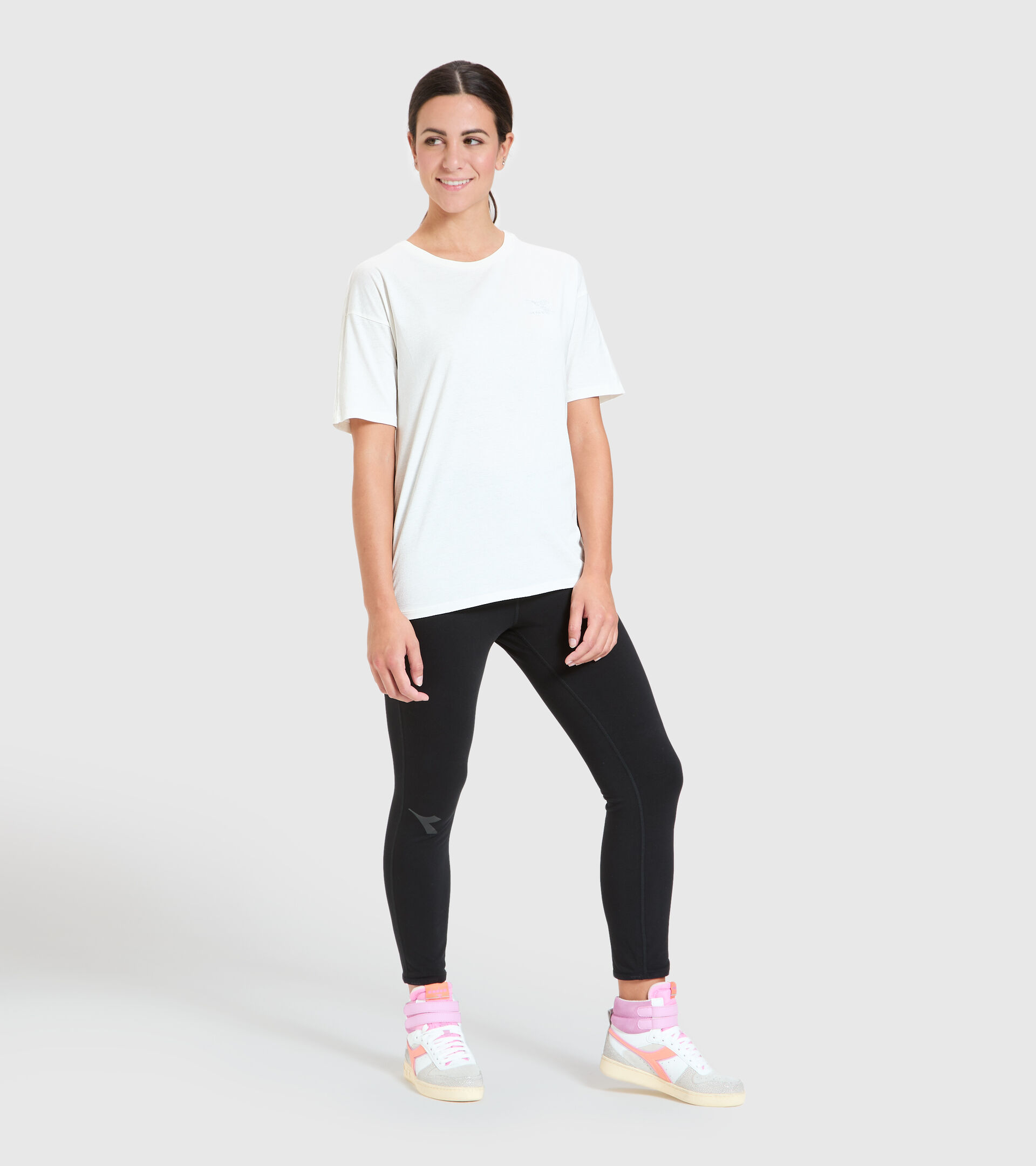 T-Shirt - Damen L.T-SHIRT SS BLINK WISPERN WEISS - Diadora