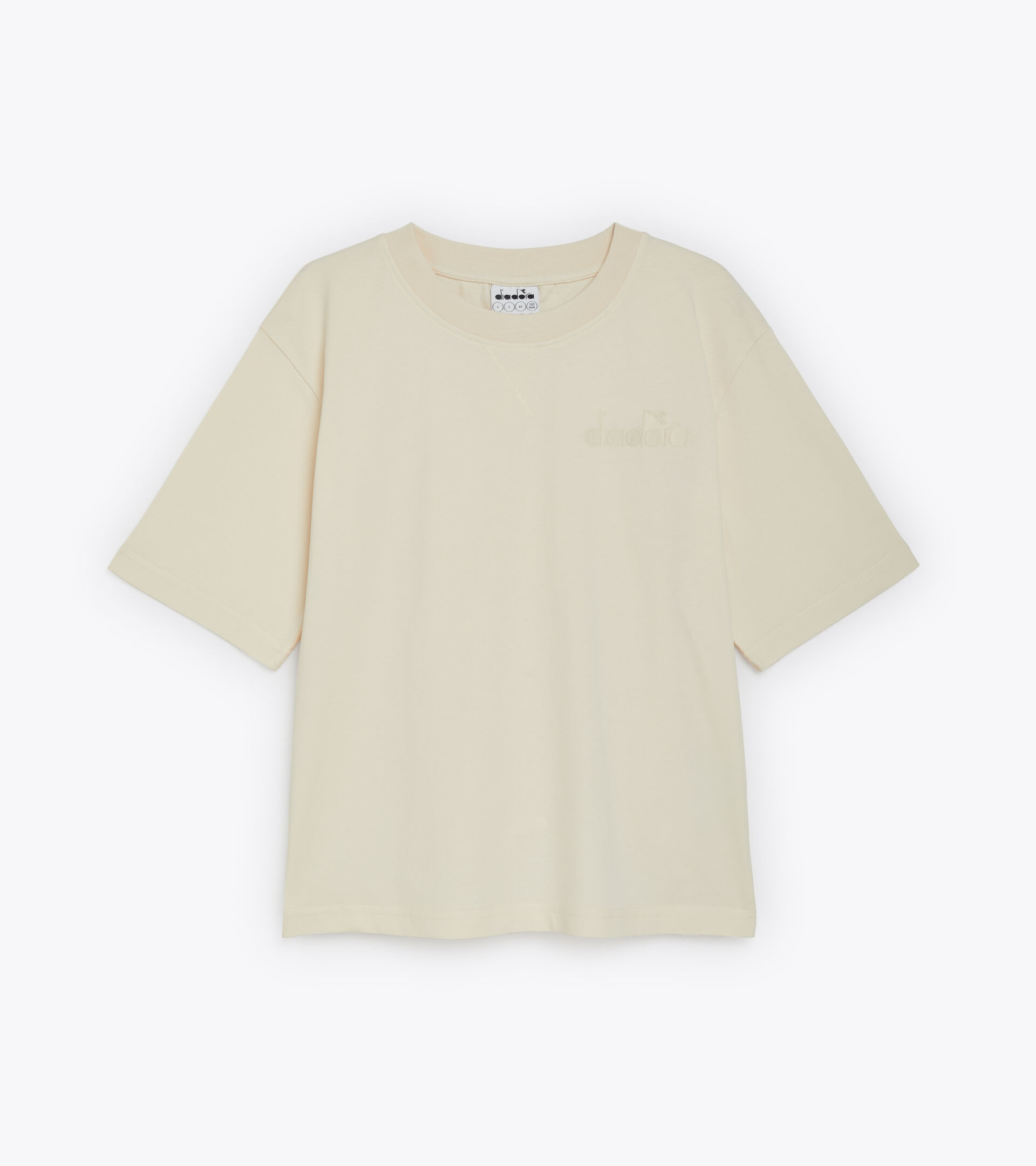 T-Shirt aus Baumwolle - Damen L. T-SHIRT SS SPW LOGO SCHWAN WEISS - Diadora