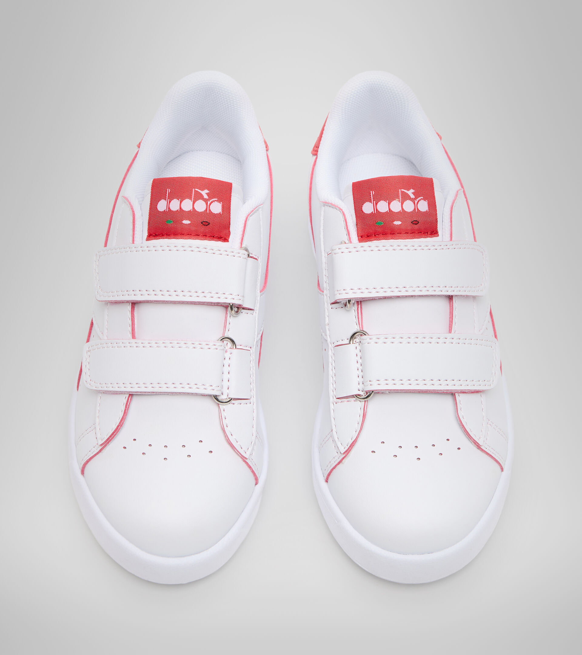Sports shoes - Kids 4-8 years GAME P SMASH PS WHITE/TOMATO RED - Diadora