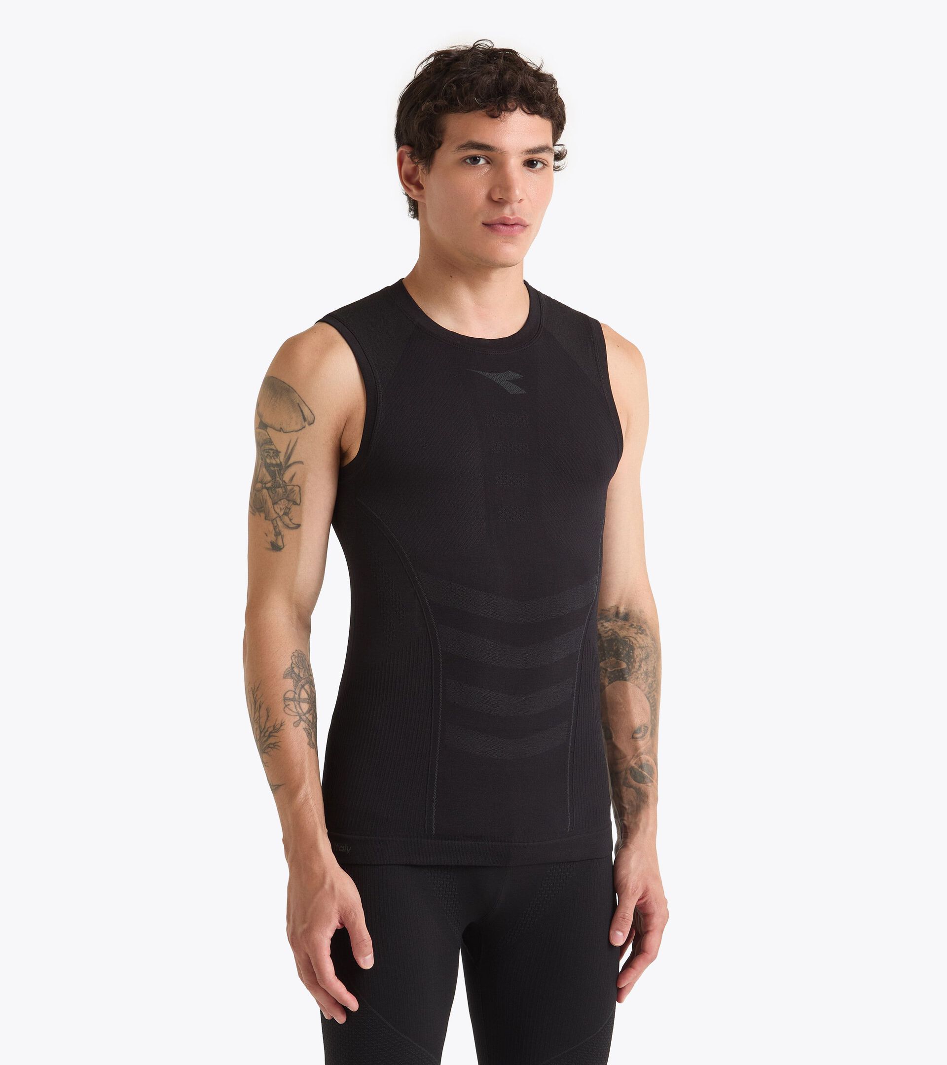 Camiseta sin mangas Made in Italy§Running§Hombre SL T-SHIRT STRATOZERO NEGRO - Diadora