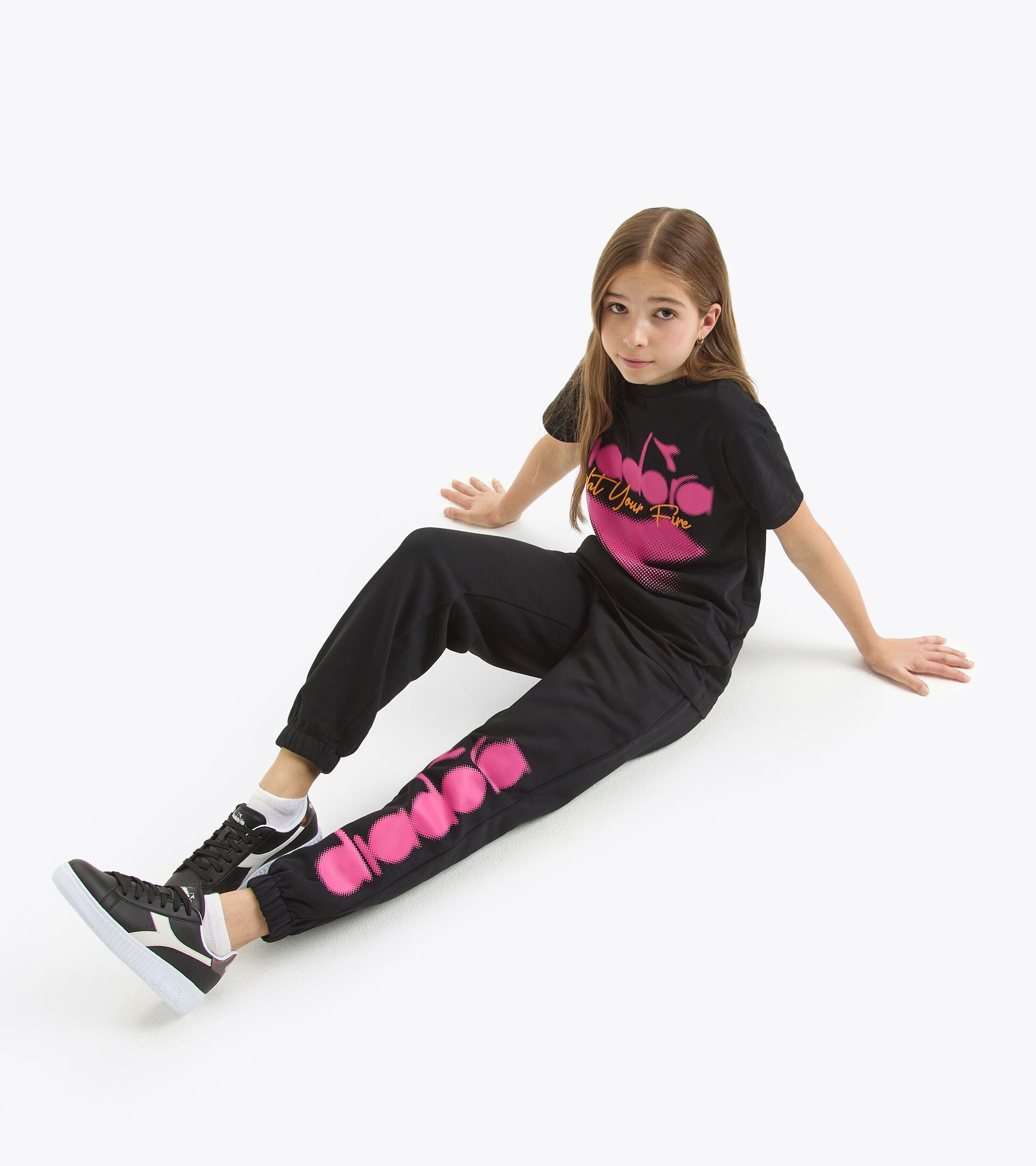 Jogginghose - Mädchen
 JG.JOGGER PANT LOGO PIXEL SCHWARZ - Diadora