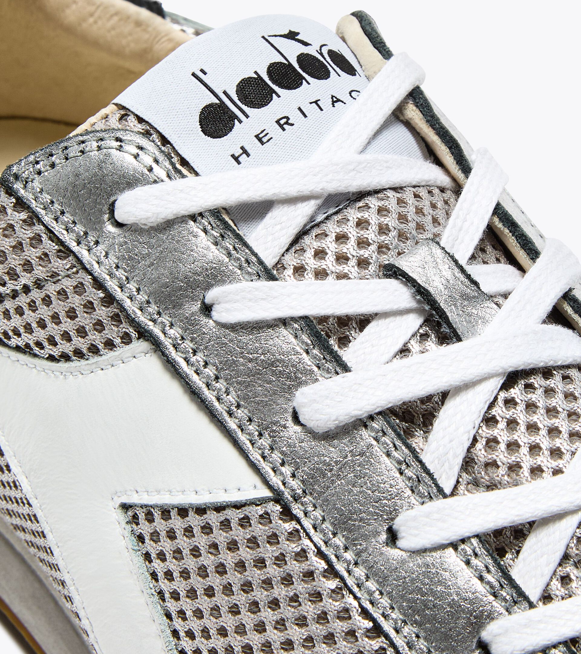 Heritage leather sneaker - All-Gender EQUIPE STELLAR SW SILVER METALIZED - Diadora