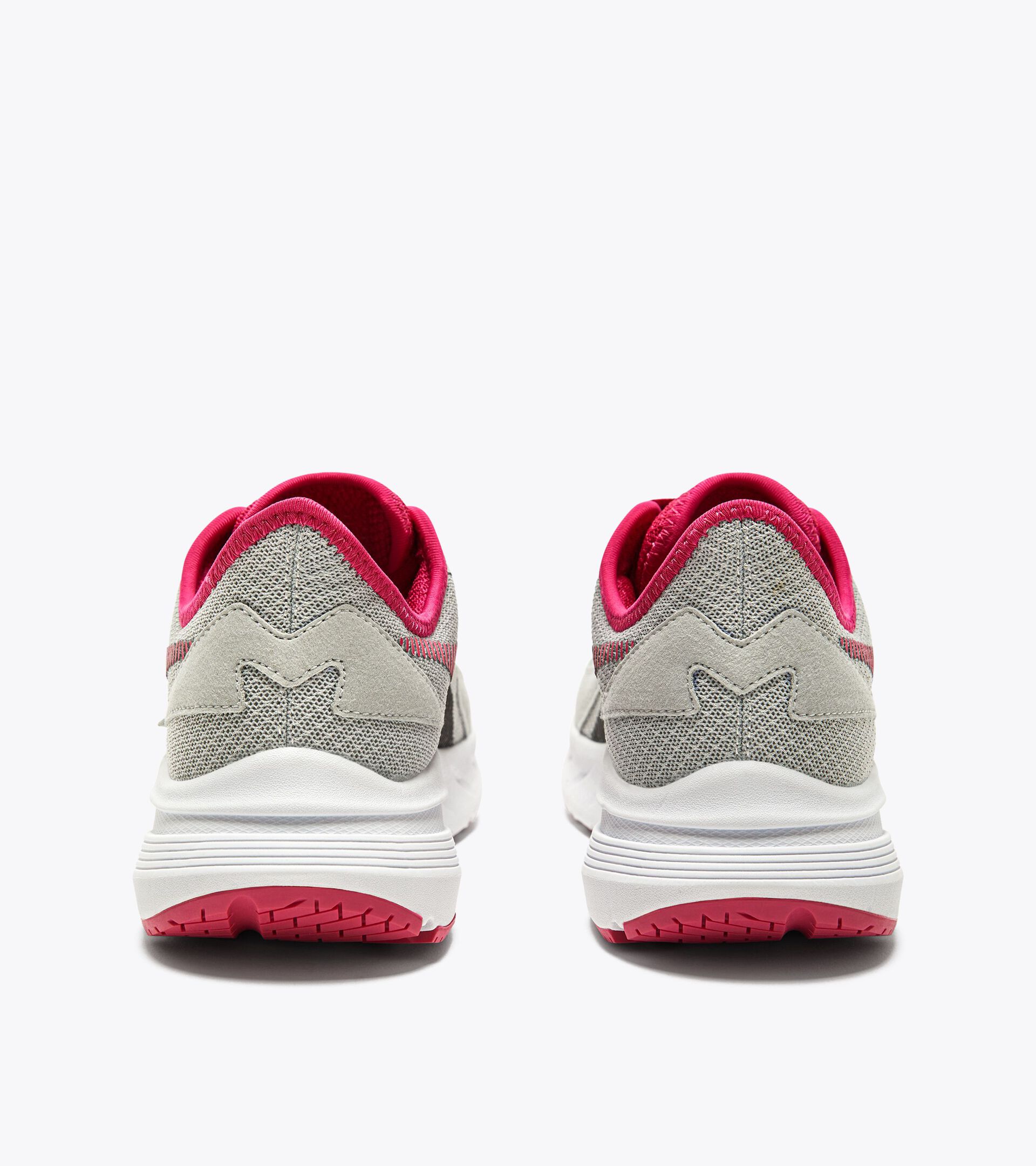 Running shoe - Women PASSO 3 W SILVER DD/BLK/RUBINE RED C - Diadora