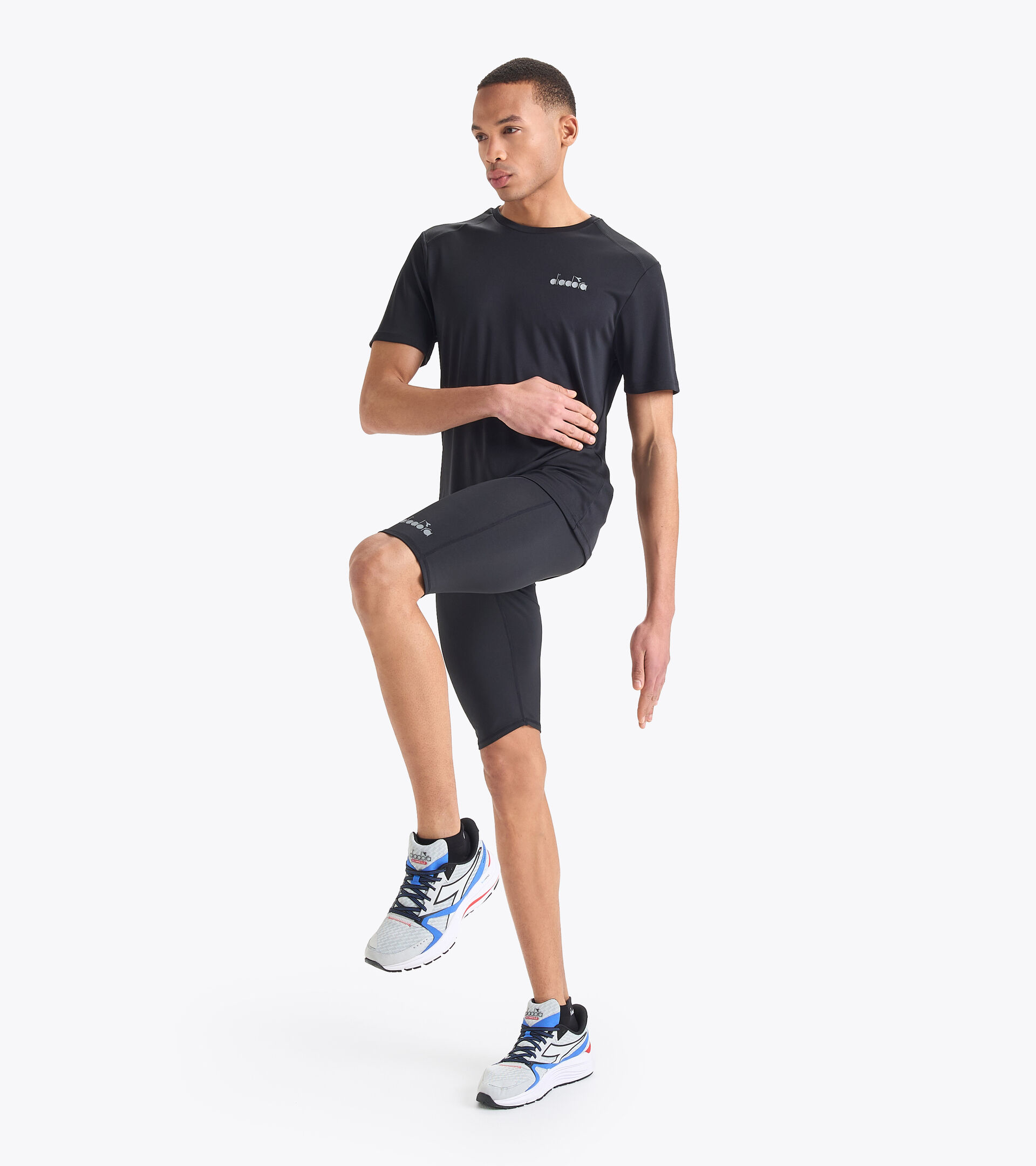 Shorts da running - Uomo  SHORT TIGHTS NERO - Diadora