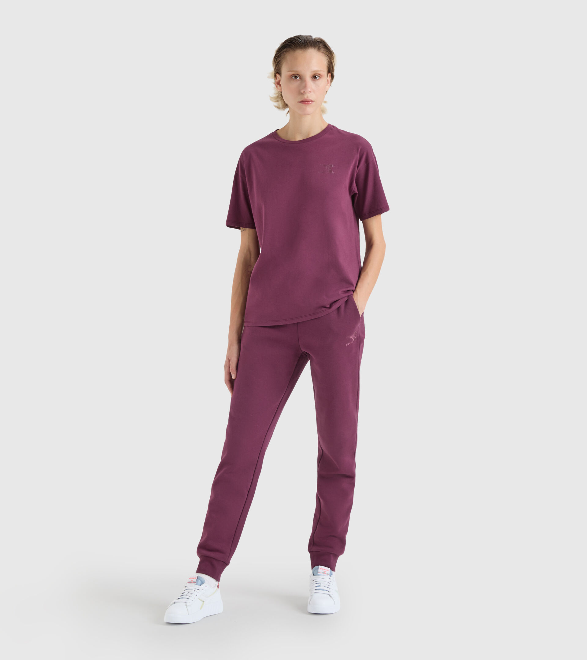 Sports T-shirt - Women L.T-SHIRT SS CHROMIA AFRICAN VIOLET - Diadora