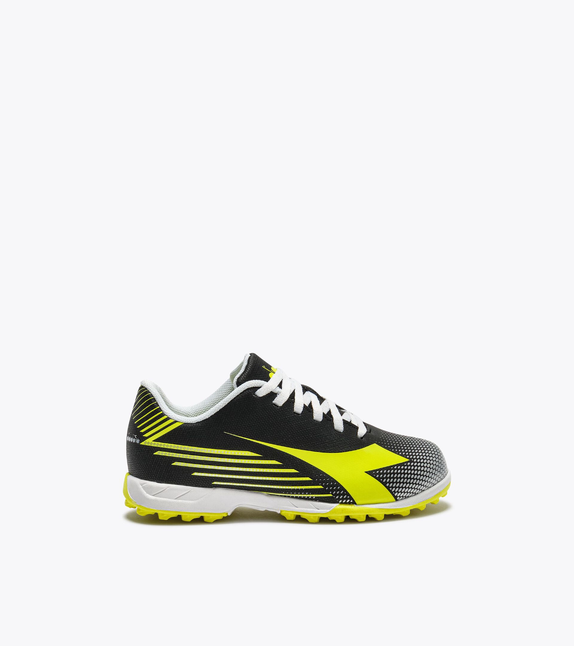 Calcio boots for synthetic grounds - Junior
 PICHICHI 8 TF JR BLACK/YELLOW FL DD/SILVER DD - Diadora