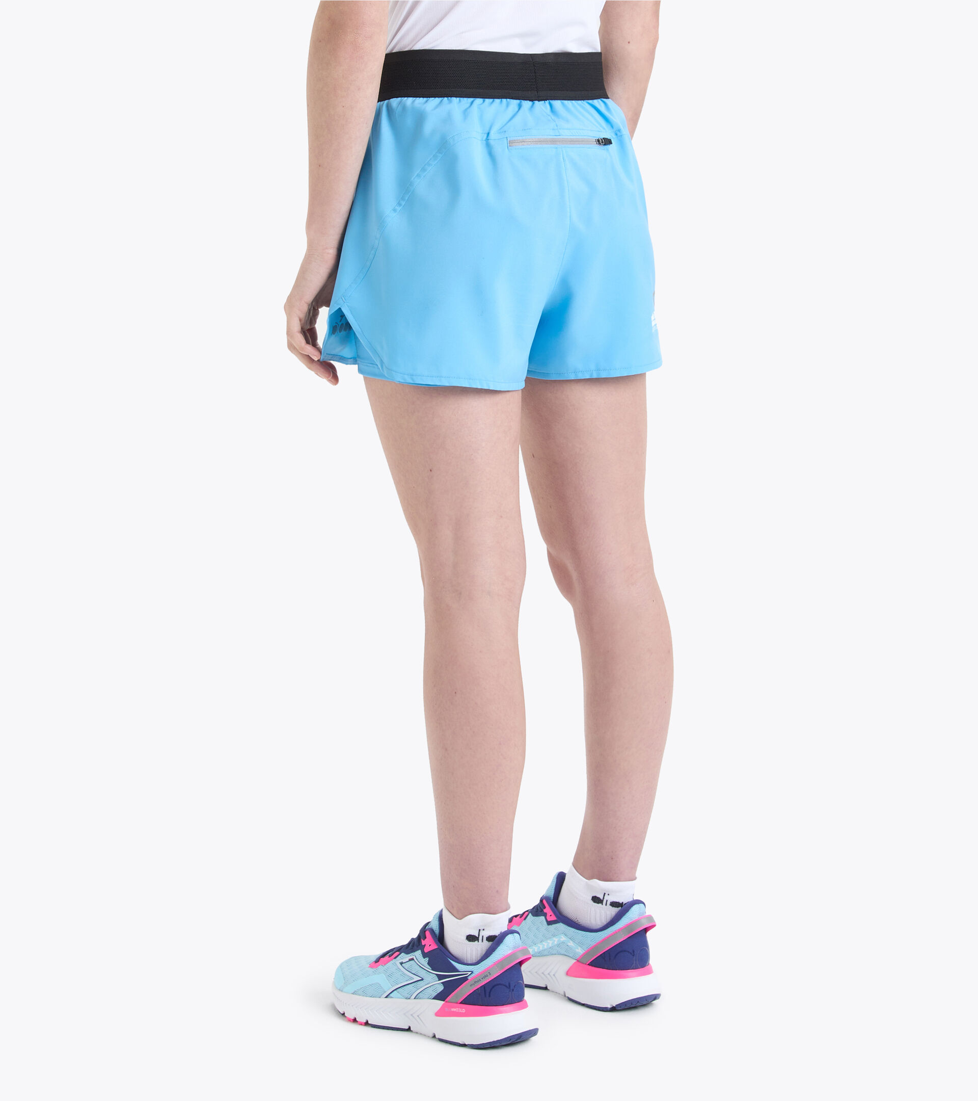 Running shorts - Women L. DOUBLE LAYER SHORTS BE ONE BONNIE SKY-BLUE - Diadora
