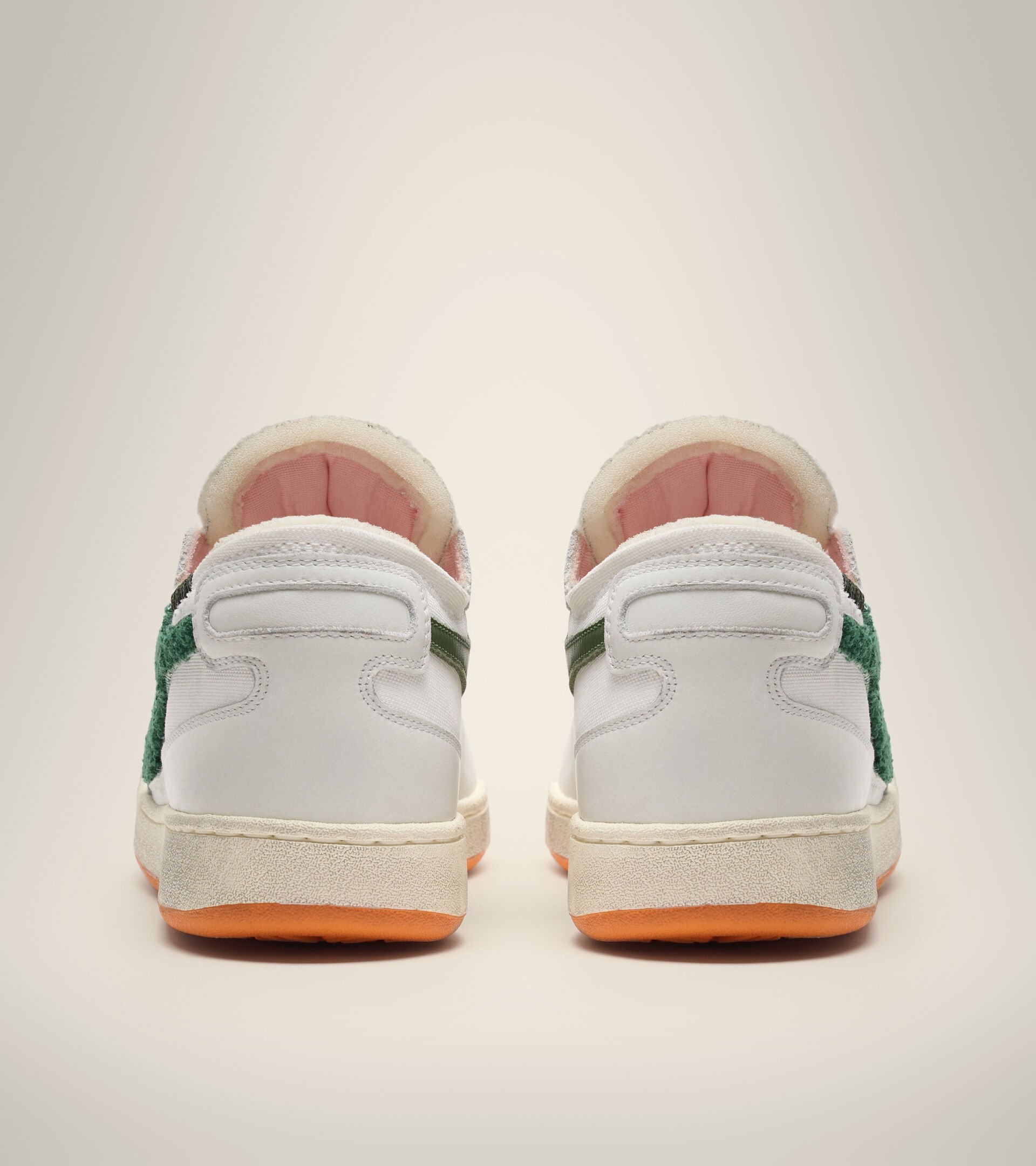 Heritage-Schuh - Unisex MI BASKET ROW CUT TERRY WIESS/EDENGRUEN - Diadora