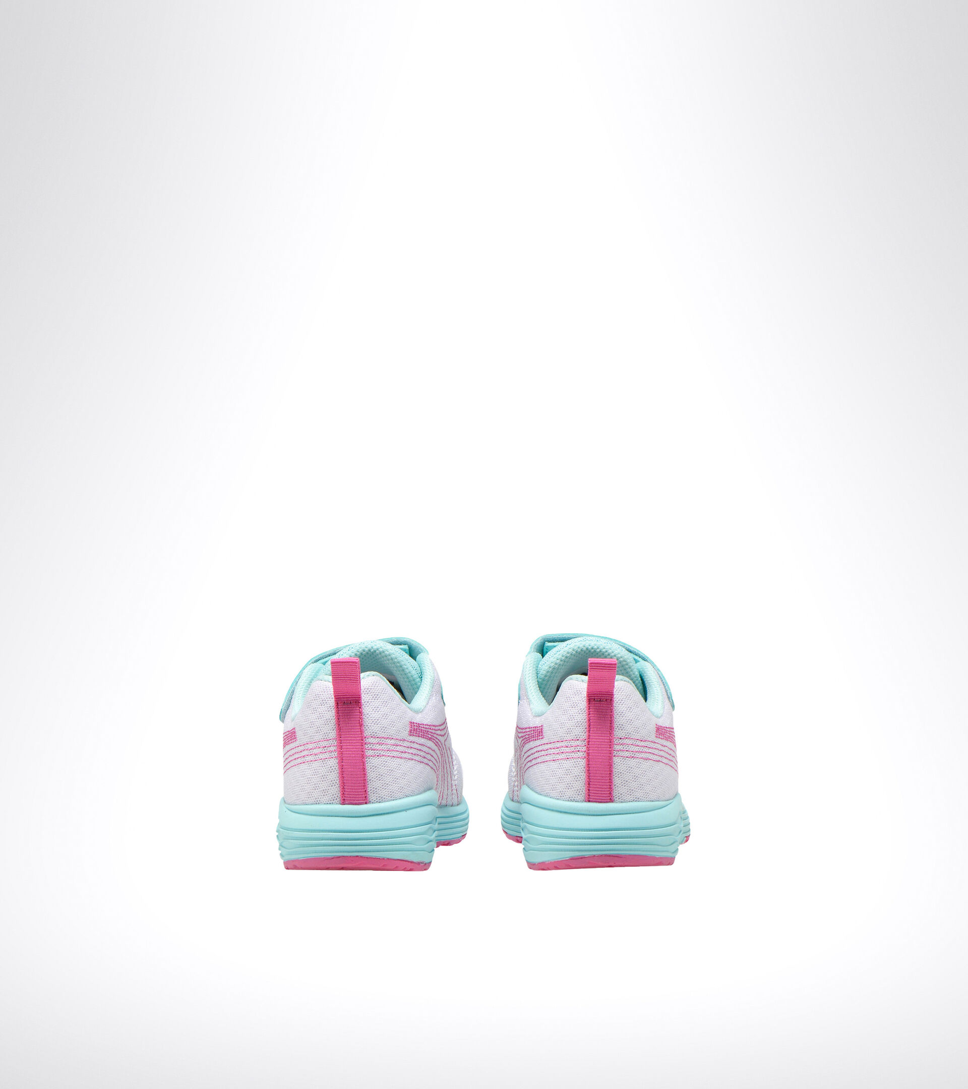 Chaussures de running - Unisexe enfant FLAMINGO 6 JR BLANC/BLEU TEINTE - Diadora