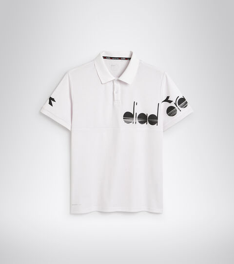 SS POLO COACH, OPTICAL WHITE Short-sleeved tennis polo-shirt - Men SS POLO COACH OPTICAL WHITE - Diadora