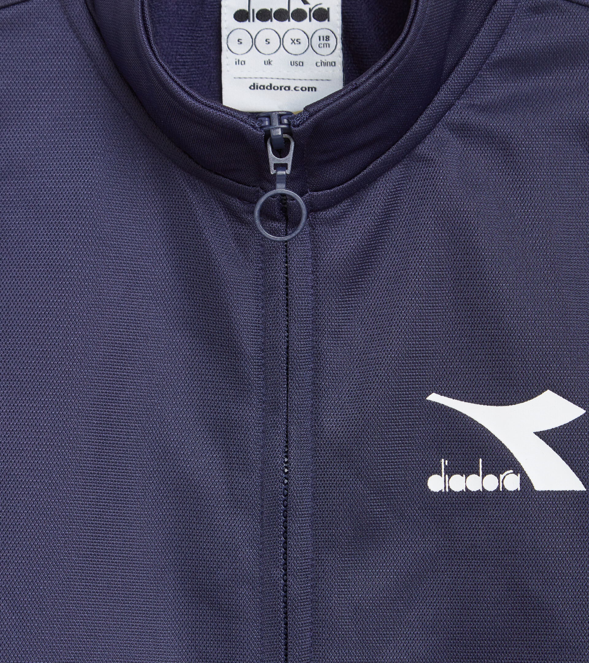 Sports tracksuit - Kids JU.TRACKSUIT FZ CHROMIA CLASSIC NAVY - Diadora