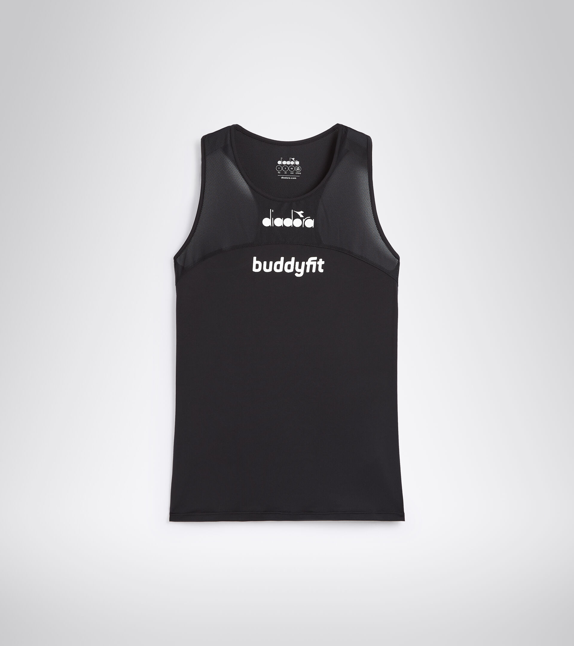 Workout tank top - Women L. SUPER LIGHT TANK BUDDYFIT BLACK - Diadora