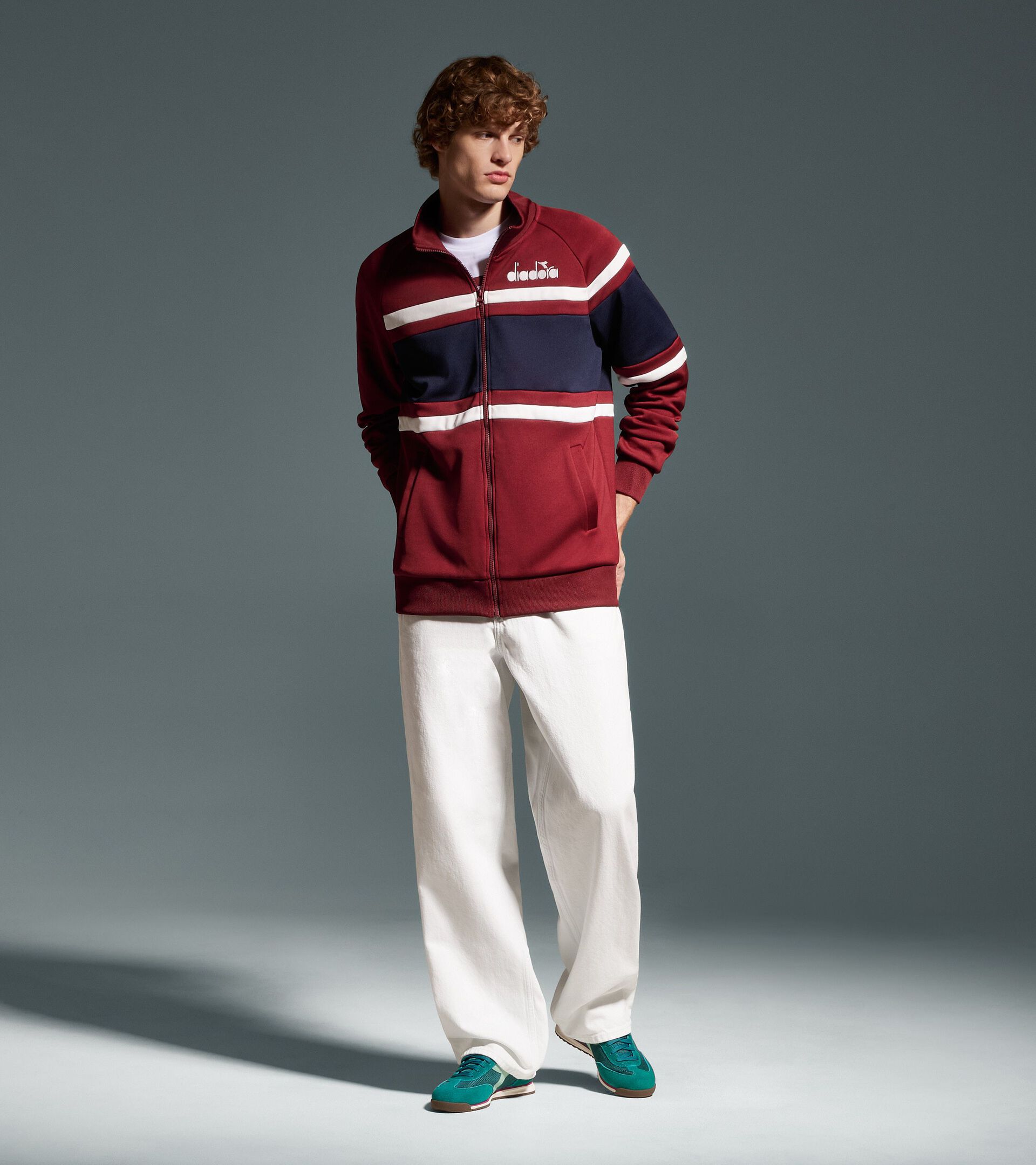 80s-inspired sports jacket - All-gender JACKET 80S EMPIRE RED - Diadora