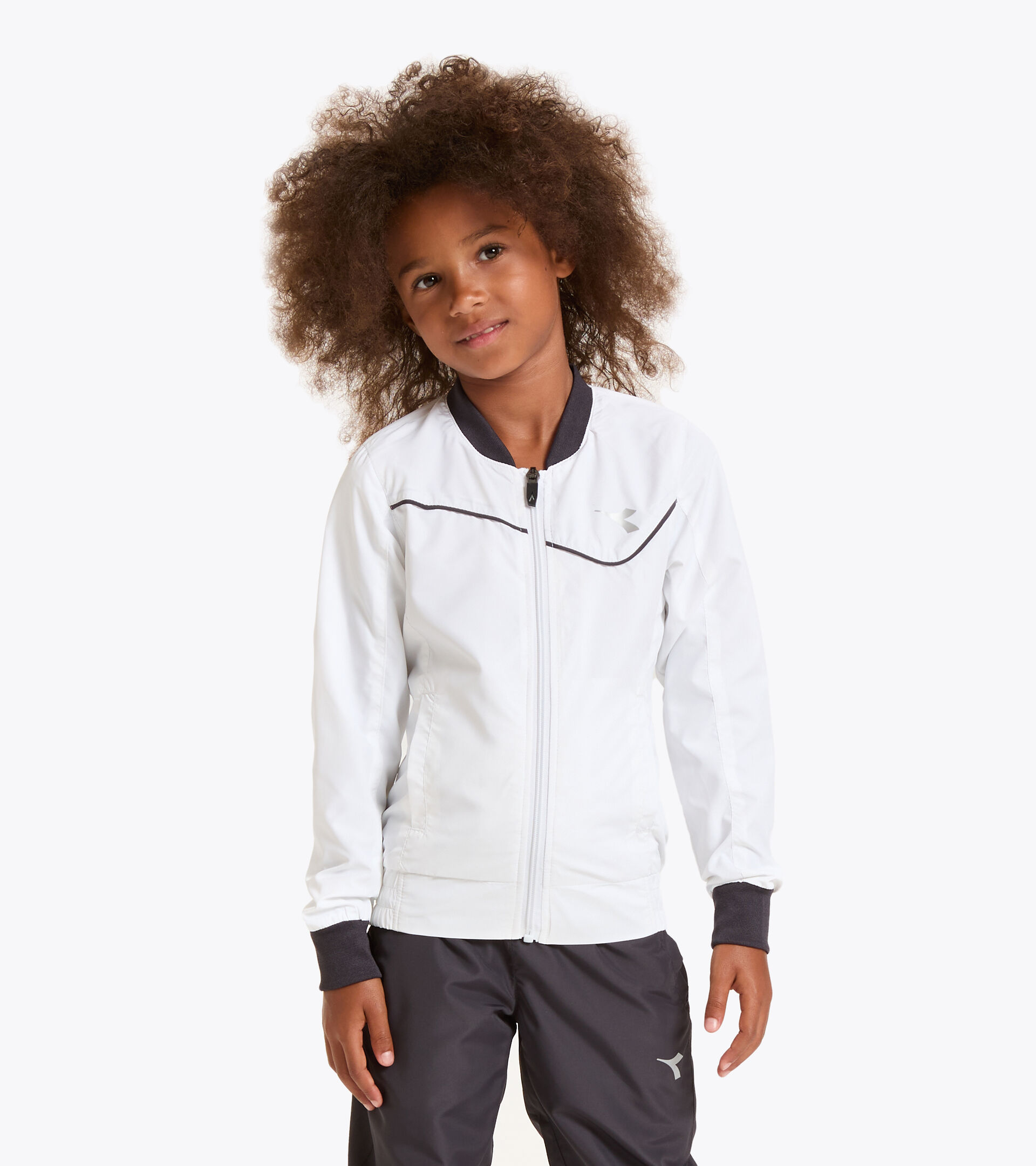 Veste de tennis - Junior G. JACKET COURT BLANC VIF - Diadora