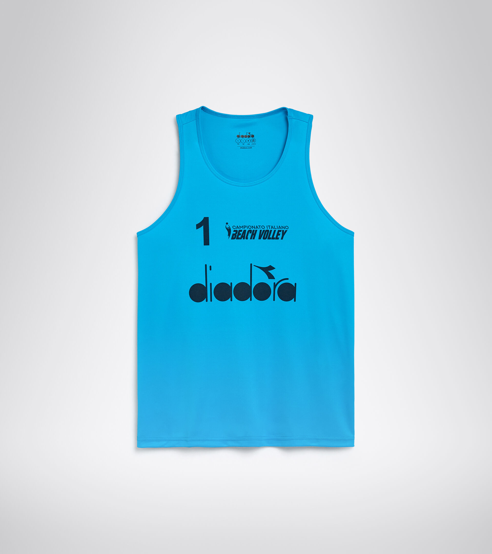 Tanktop Herren - Italienische Beachvolleyball-Meisterschaft CANOTTE GARA UOMO #1 CAMP. ITALIANO KAISER BLAU - Diadora