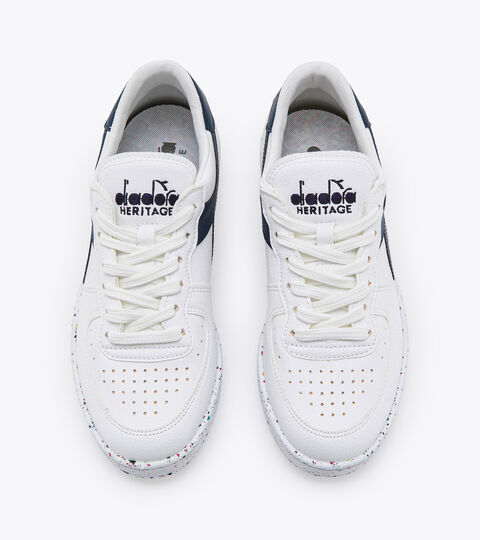 MI BASKET LOW 2030, BIANCO/BLU CORSARO Scarpa Heritage 2030 - Unisex MI BASKET LOW 2030 BIANCO/BLU CORSARO - Diadora