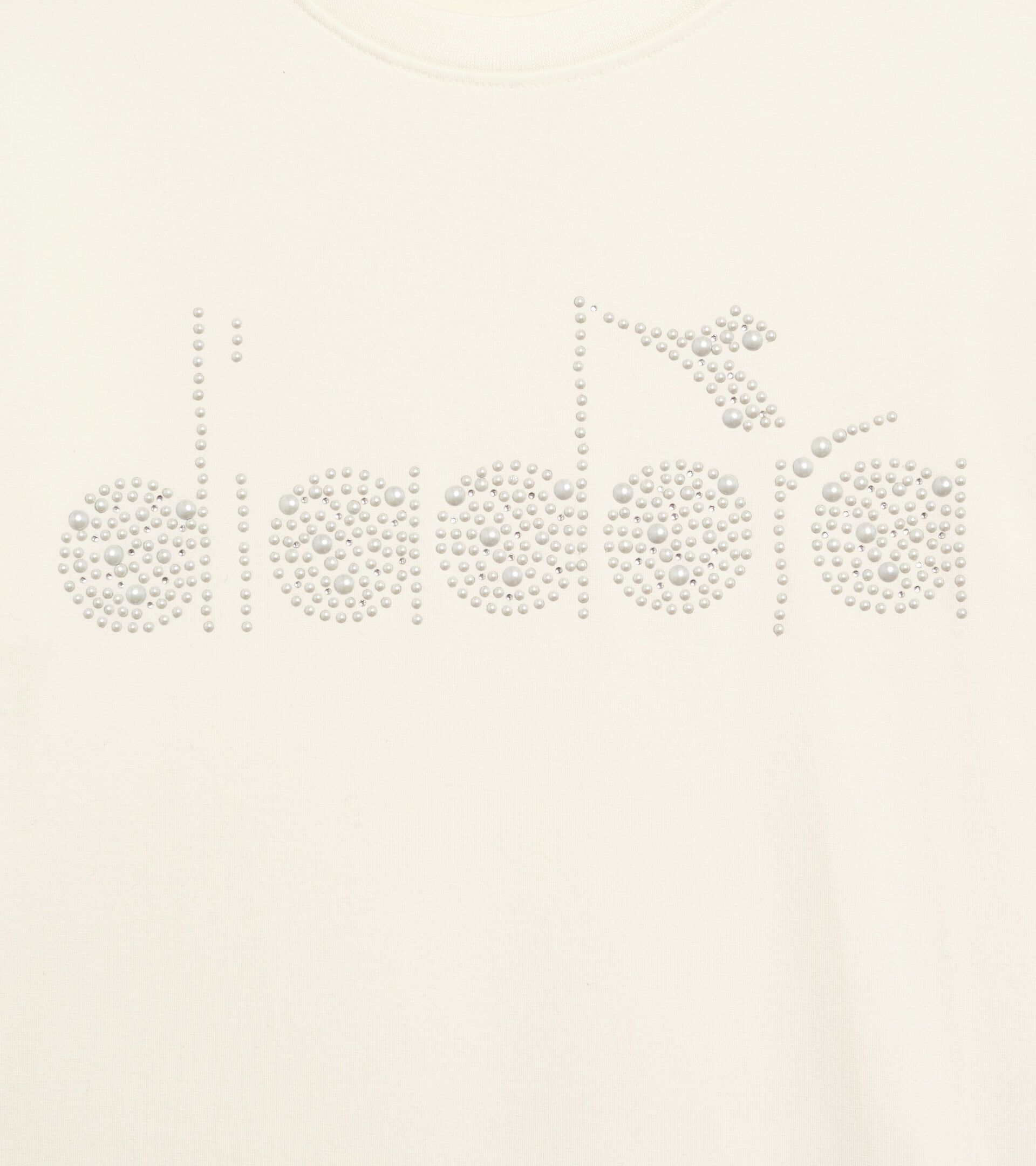 Camiseta de manga larga - Ni&ntilde;as/Adolescentes JG. T-SHIRT LS RHINESTONE CREAM - Diadora