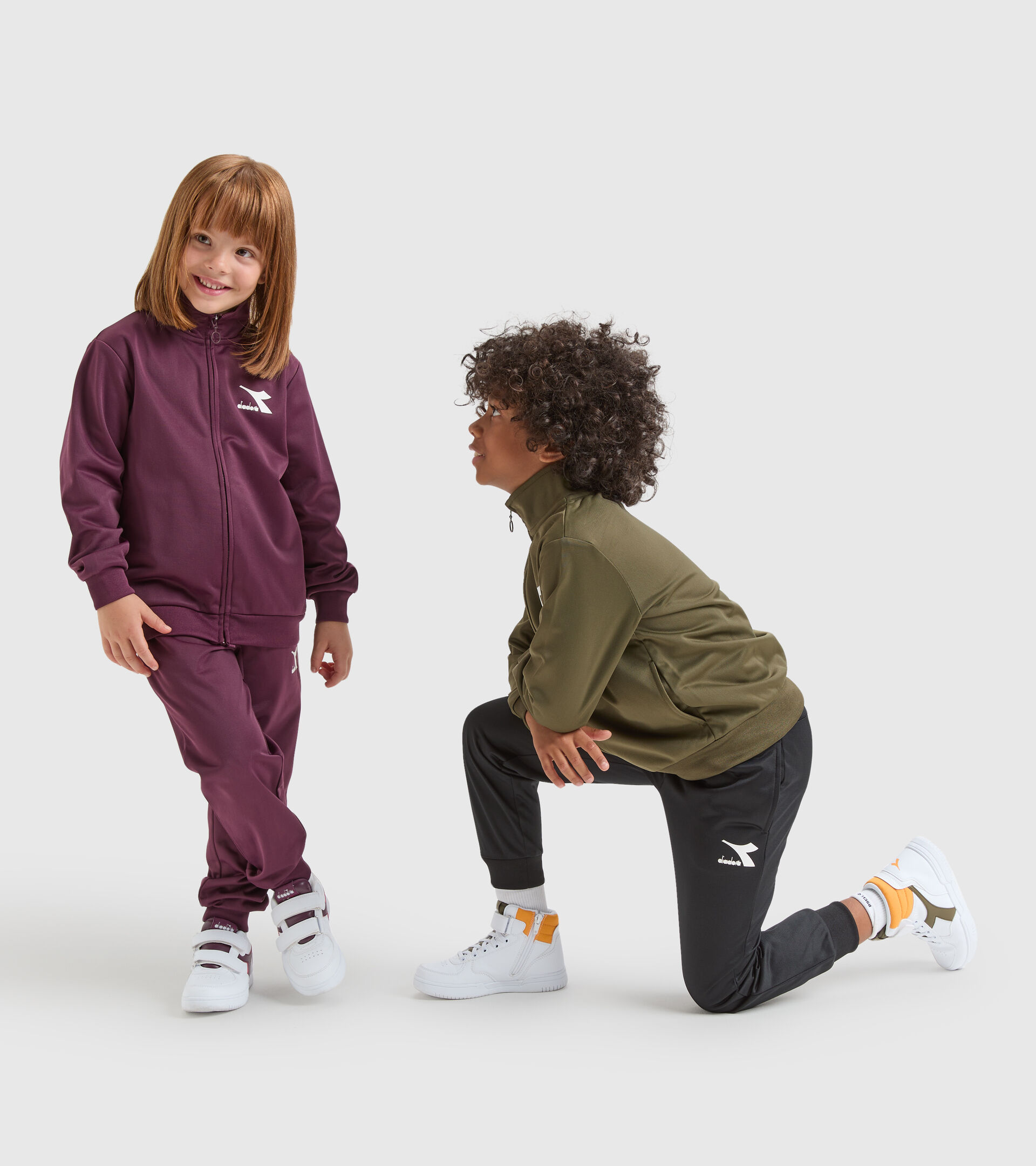 Sports tracksuit - Kids JU.TRACKSUIT FZ CHROMIA KIWI GREEN - Diadora