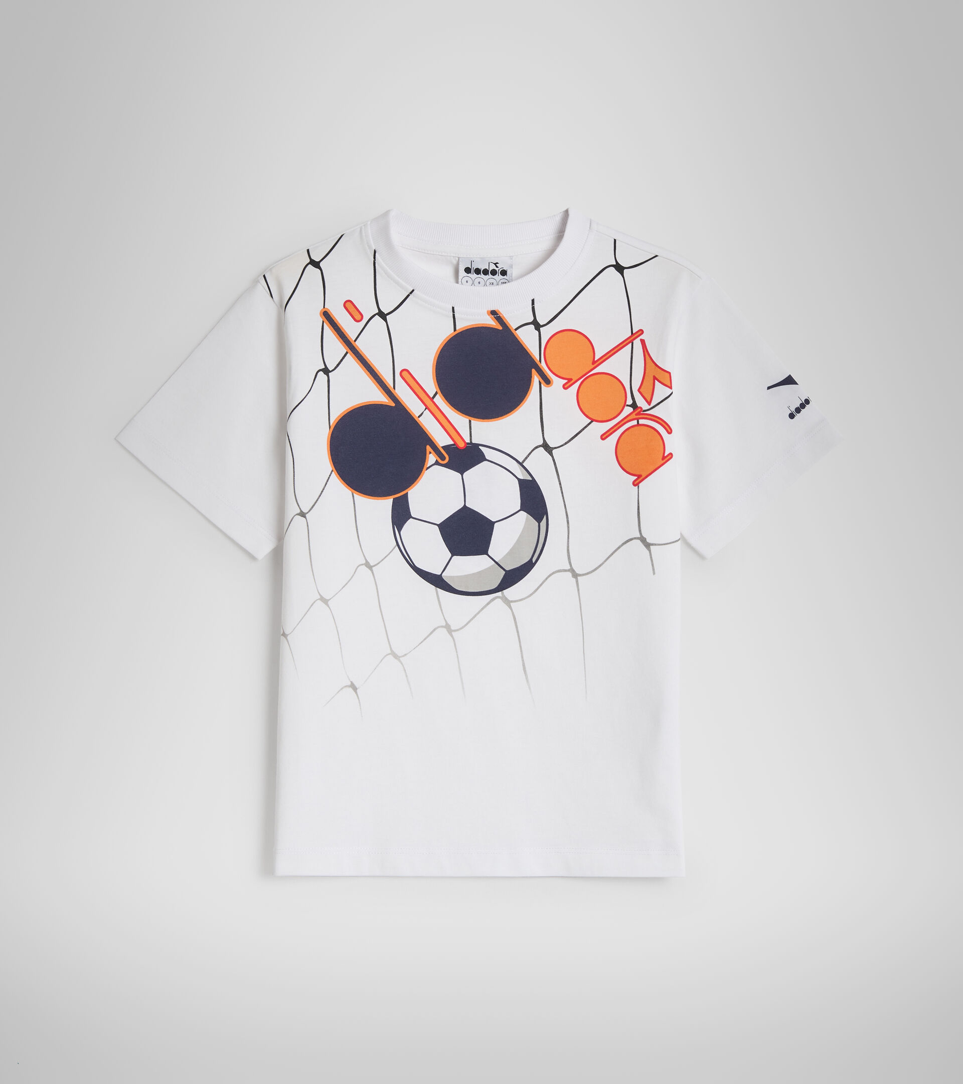 Cotton sports T-shirt - Boy’s JB.T-SHIRT SS DIADORA FC OPTICAL WHITE - Diadora