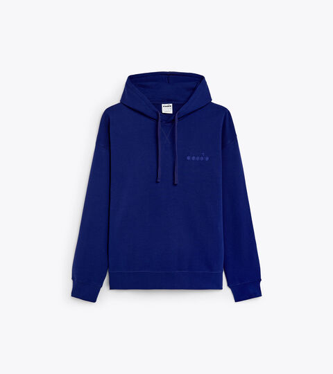 HOODIE SPW LOGO, BLUE PRINT Cotton hoodie - Gender neutral HOODIE SPW LOGO BLUE PRINT - Diadora