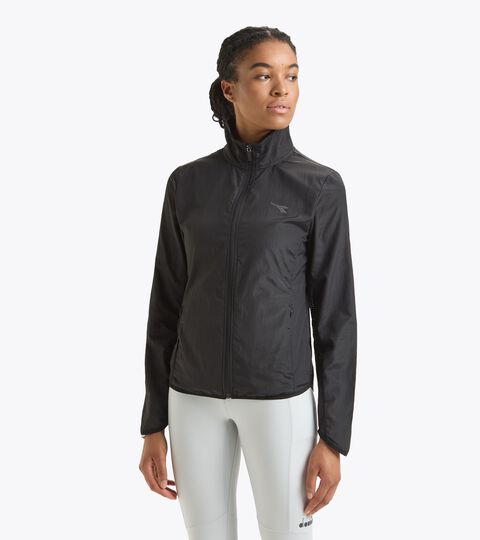 Windproof water-resistant jacket - Women L. WINDBREAKER BLACK - Diadora