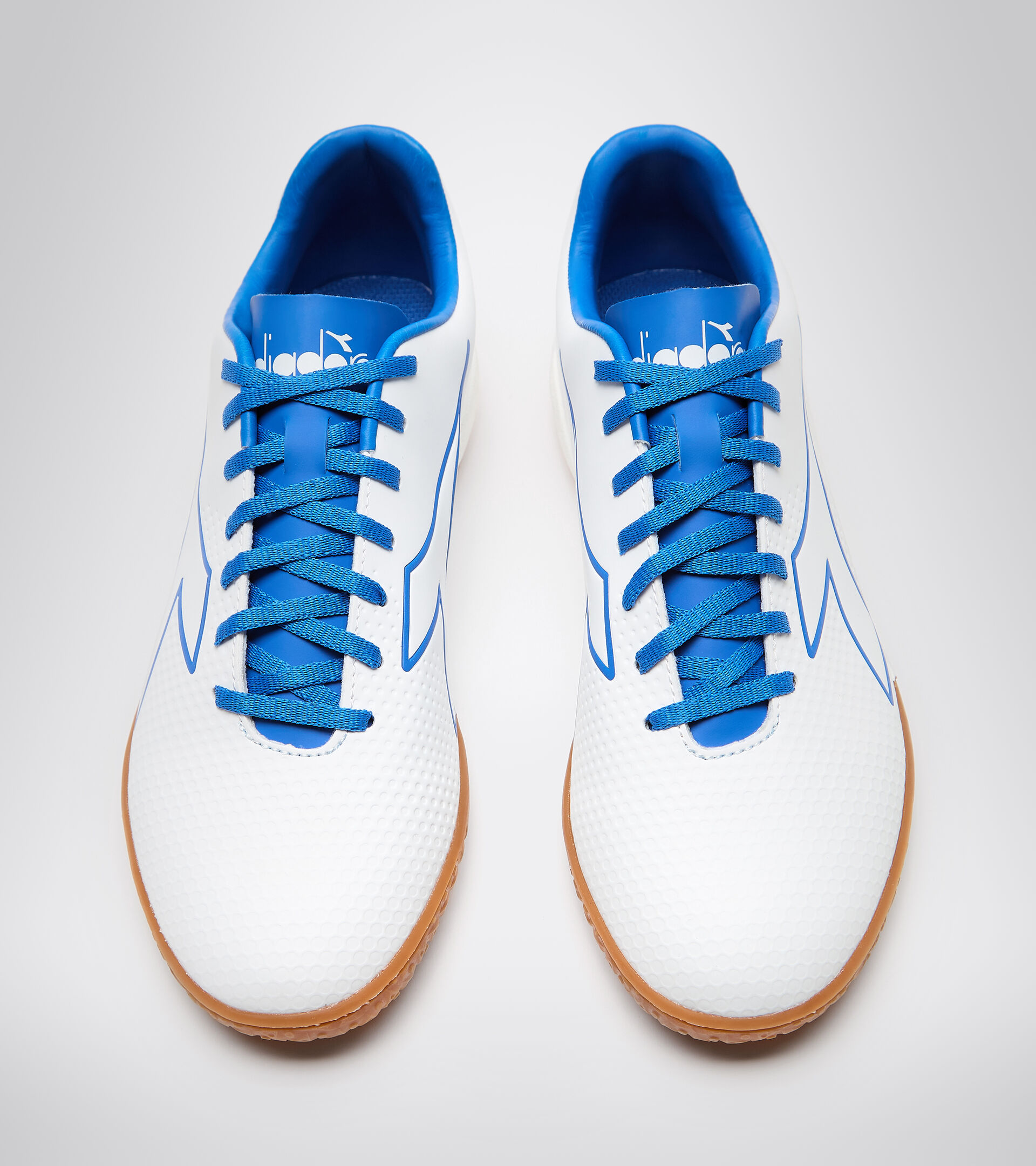 Indoor and parquet court futsal boots PICHICHI 4 IDR WHITE/ROYAL BLUE - Diadora
