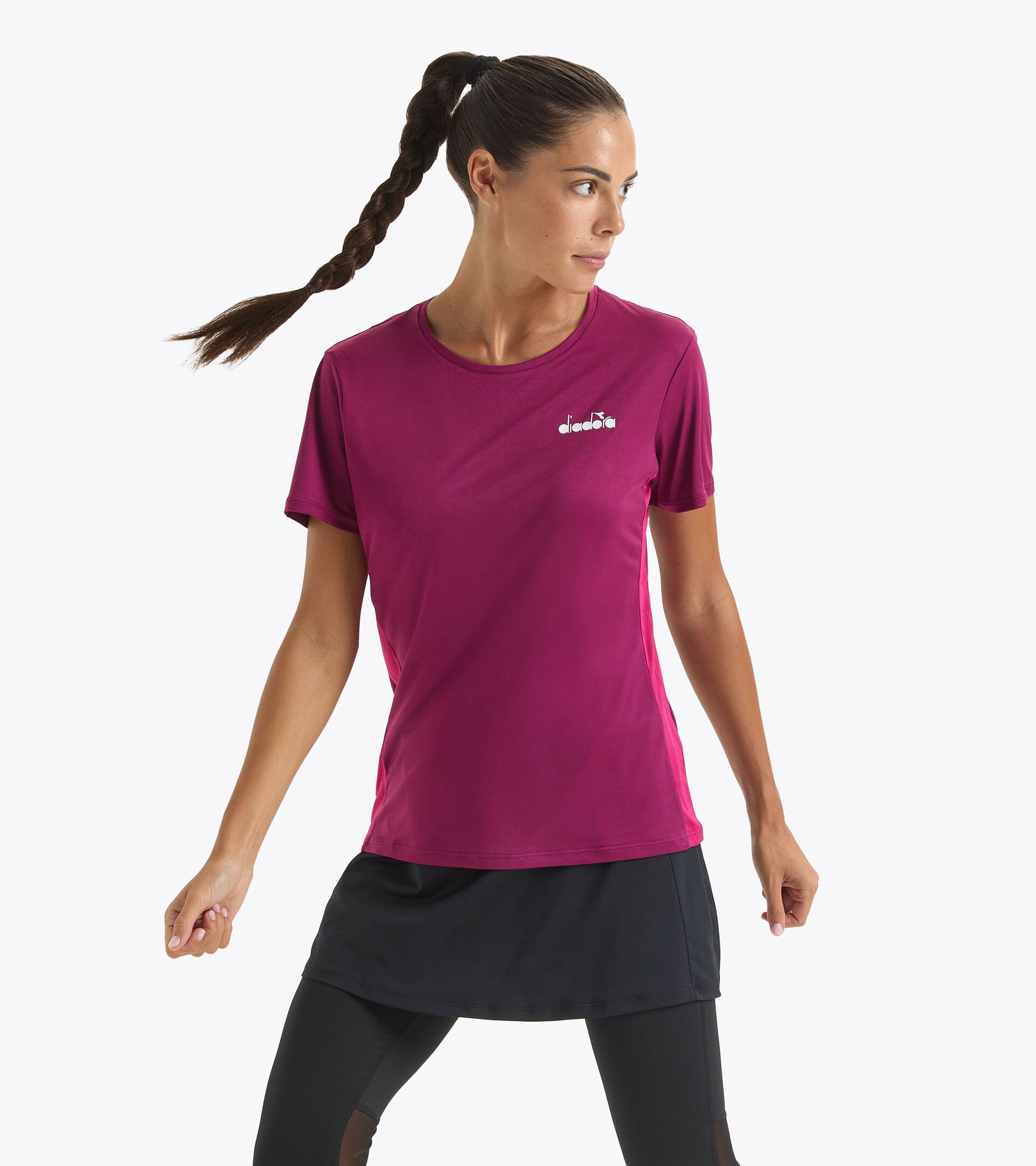 Tennis-T-Shirt - Damen L. SS T-SHIRT BOYSENBEERE - Diadora