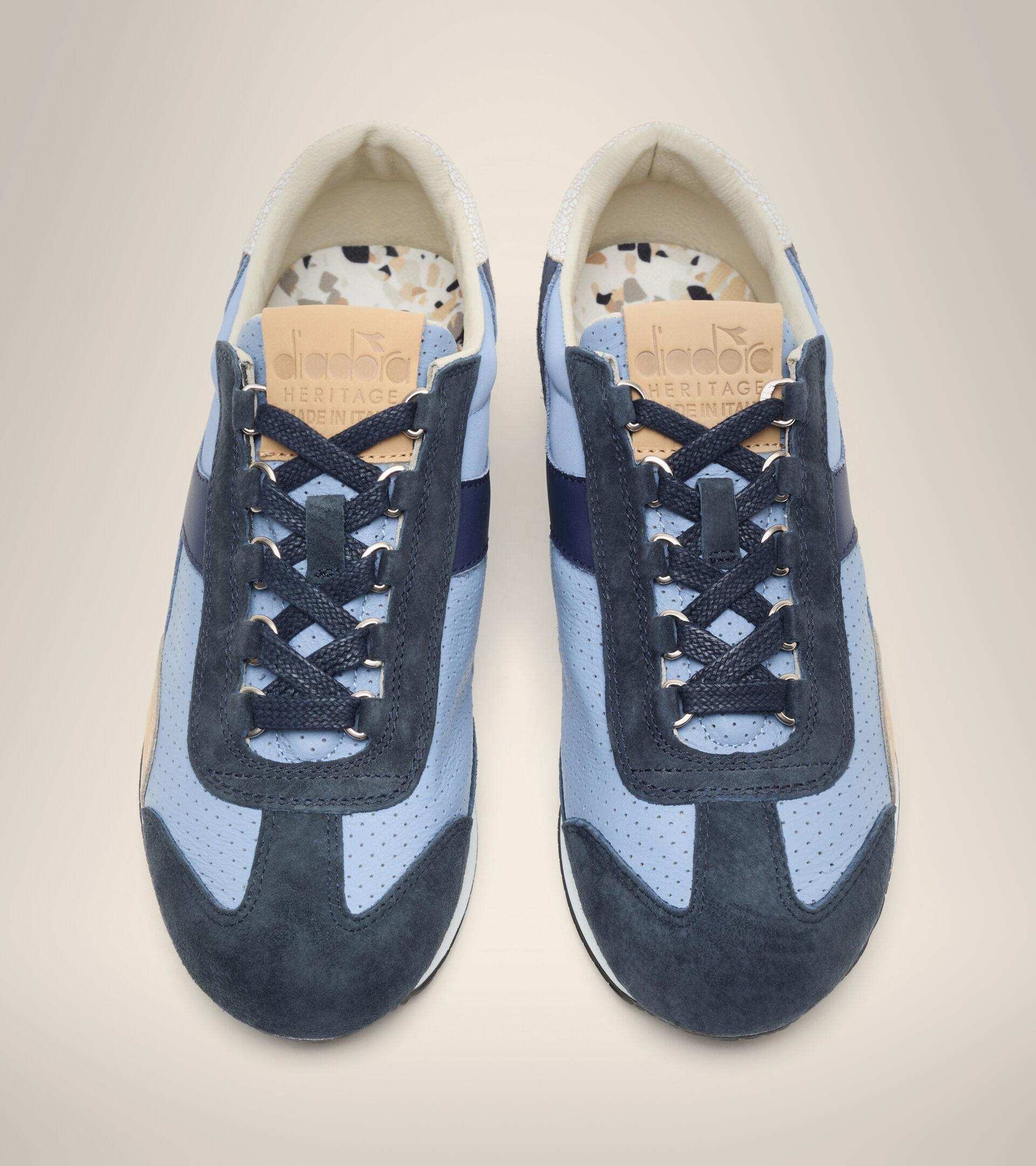 Heritage-Schuh Made in Italy - Herren EQUIPE ITALIA VERBLICHENE JEANSSTOFF - Diadora