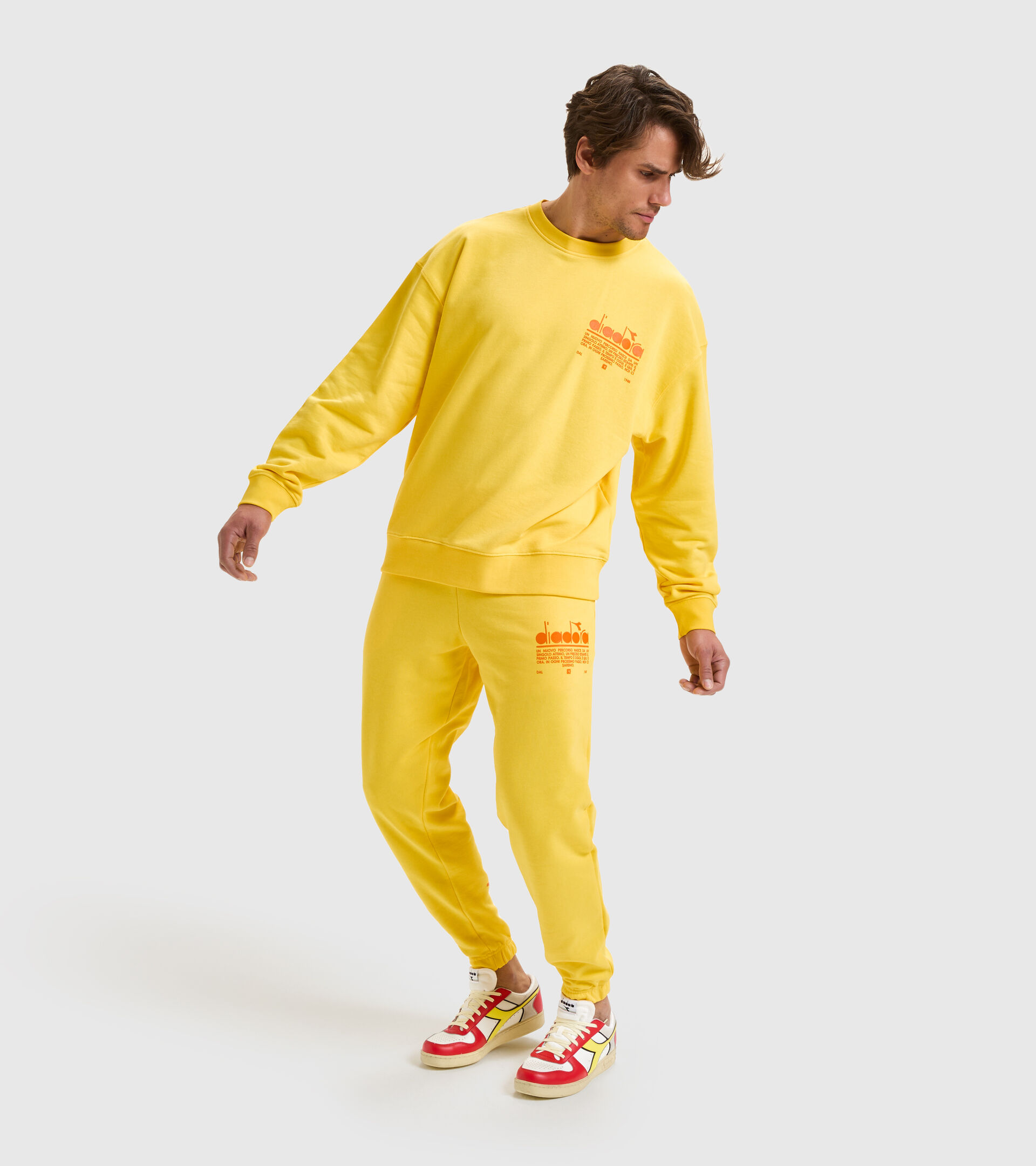 Cotton joggers - Unisex PANT MANIFESTO YELLOW LENS - Diadora