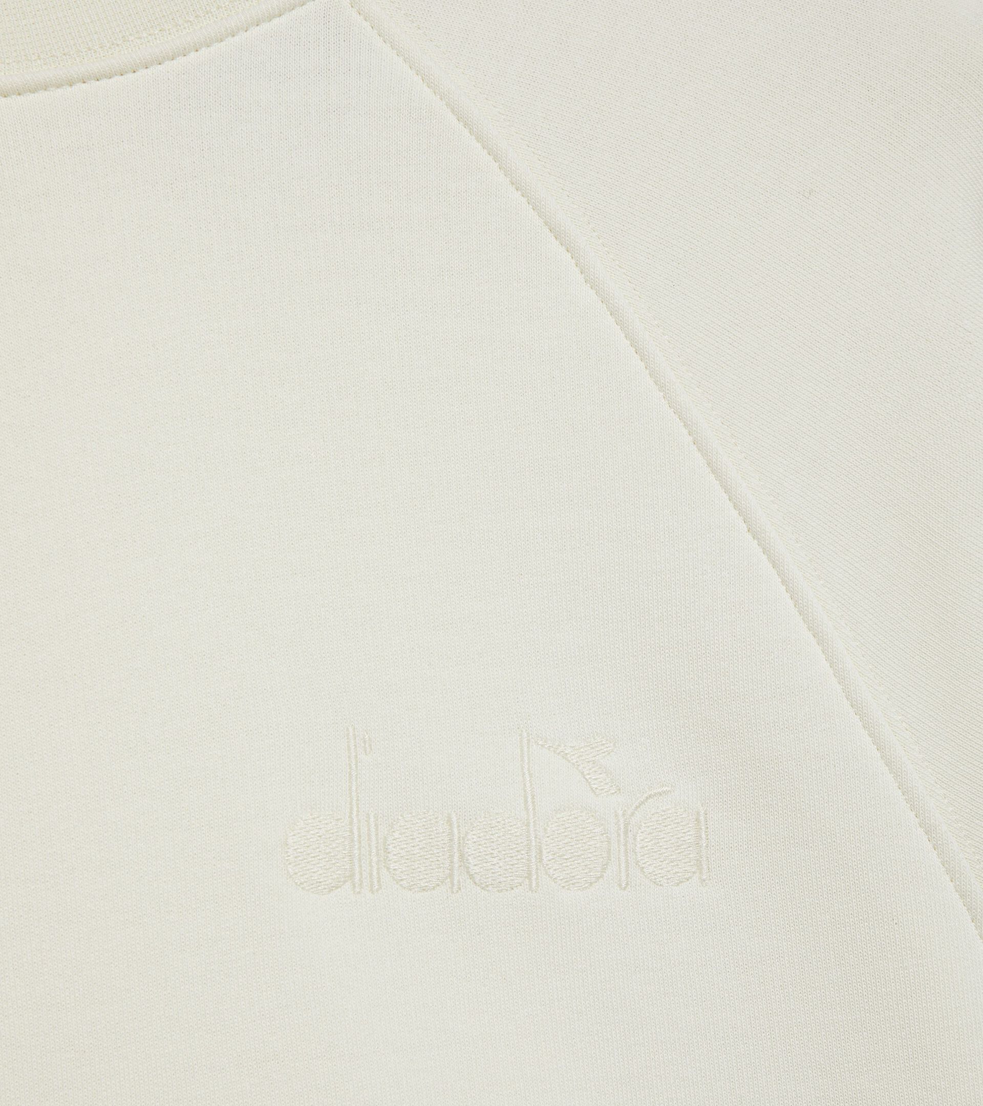 Sweatshirt - Women L. SWEATSHIRT CREW ATHL. LOGO BUTTER WHITE - Diadora