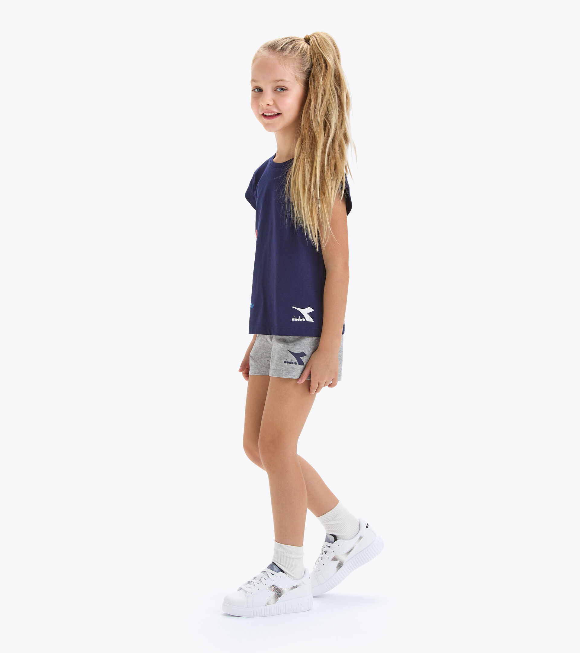 Sport set - Girls JG.SET SS SPORT ART CLASSIC NAVY - Diadora