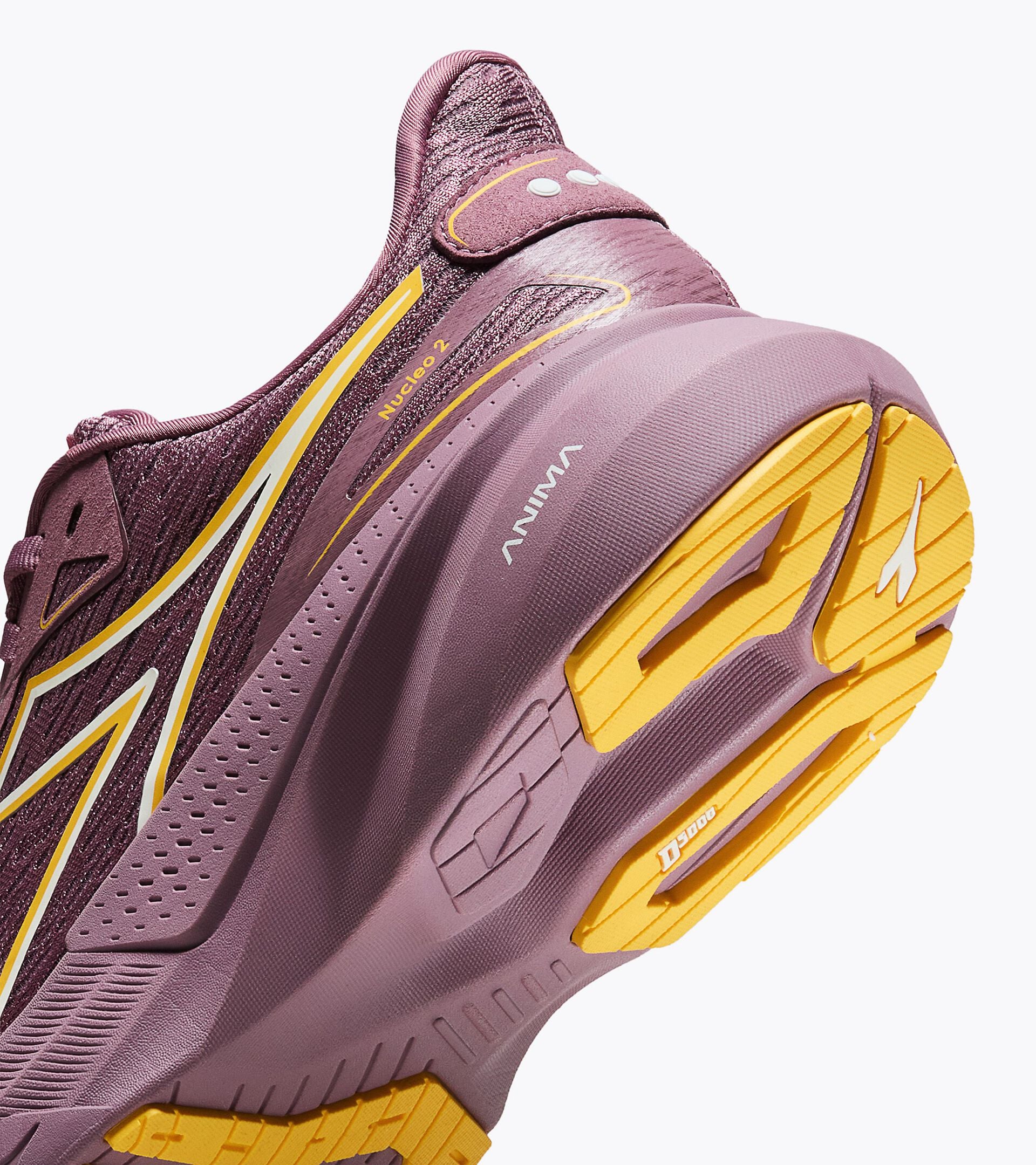 Running shoe - Comfort and stability - Women&rsquo;s NUCLEO 2 W WISTFUL MAUVE /DAFFODIL - Diadora