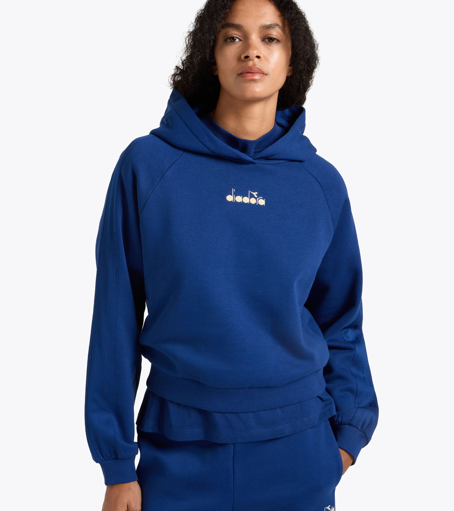 Sweatshirt mit Kapuze - Regular Fit - Damen L. HOODIE LOGO (BR) GUTBLAU - Diadora