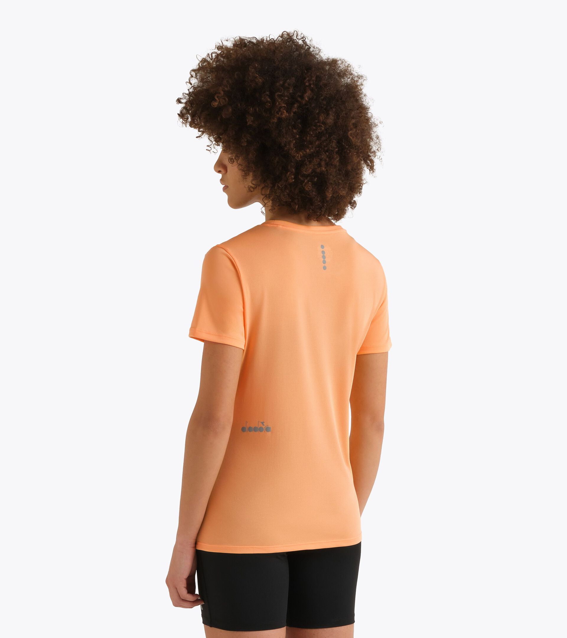 Sports t-shirt - Women L. SS T-SHIRT RUN PEACH COBBLER - Diadora