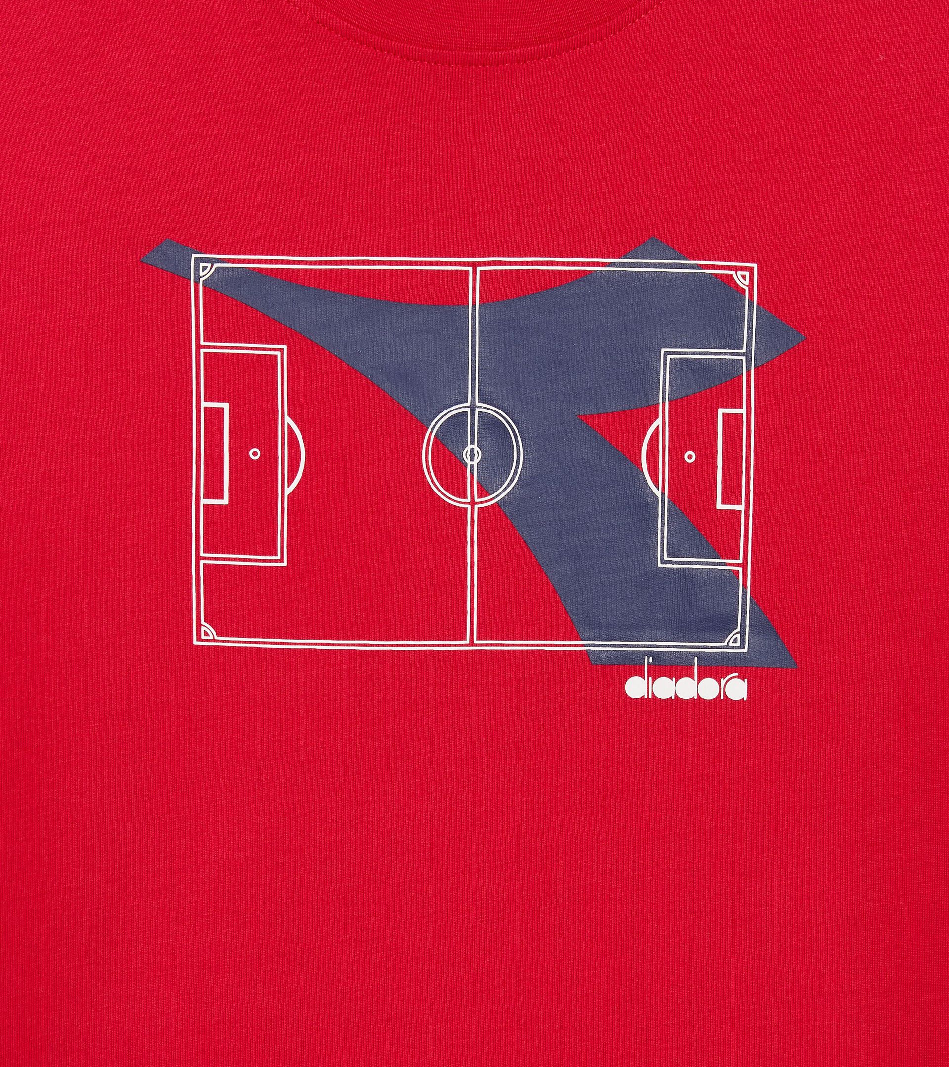 Sports set - T-shirt and shorts - Boy JB. SET  ESSENTIAL SPORTS SS RED SALSA - Diadora