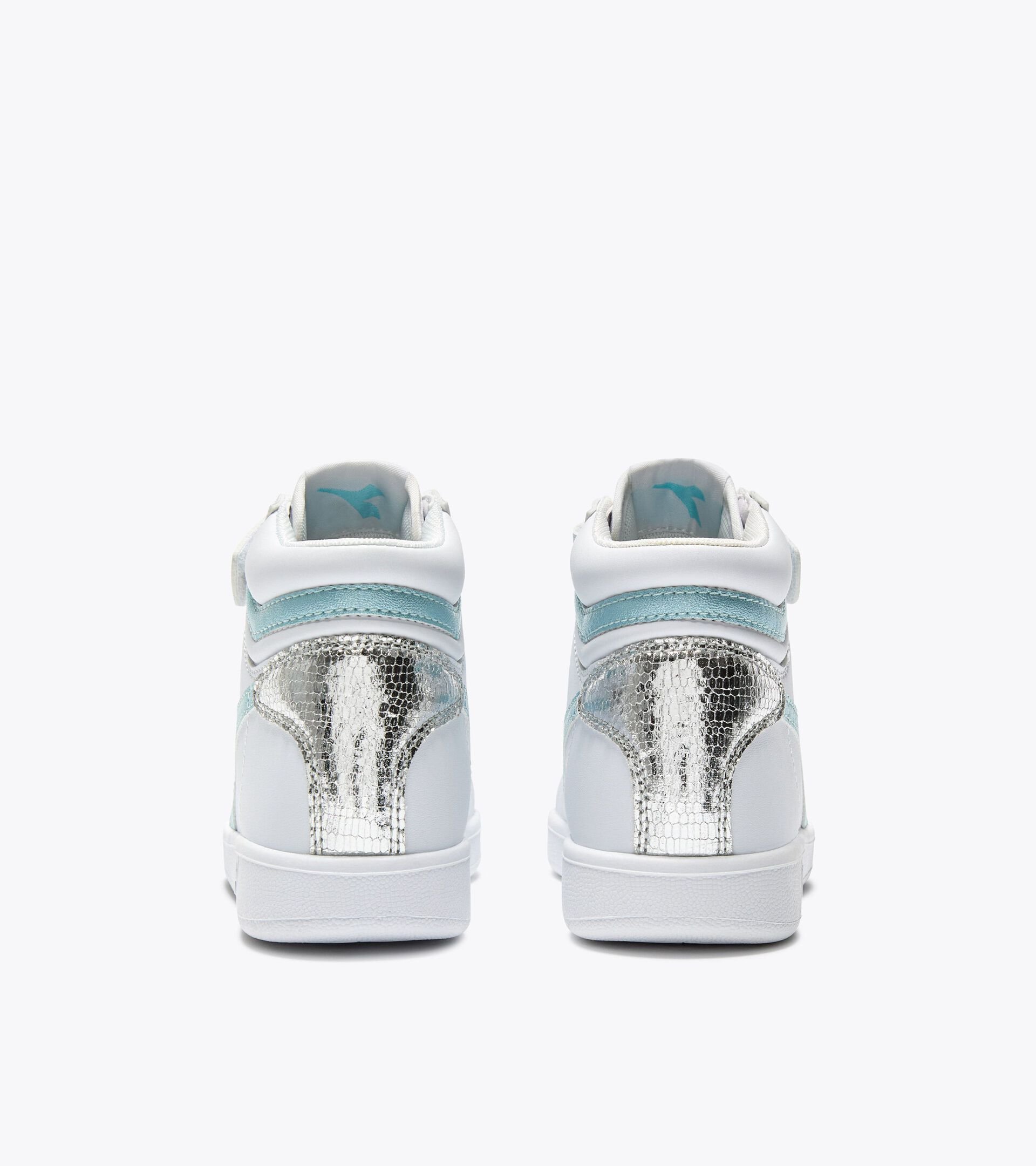 Sports shoes - Kids 4-8 years GAME P HIGH BALLET PS WHITE/BLUE GLOW - Diadora