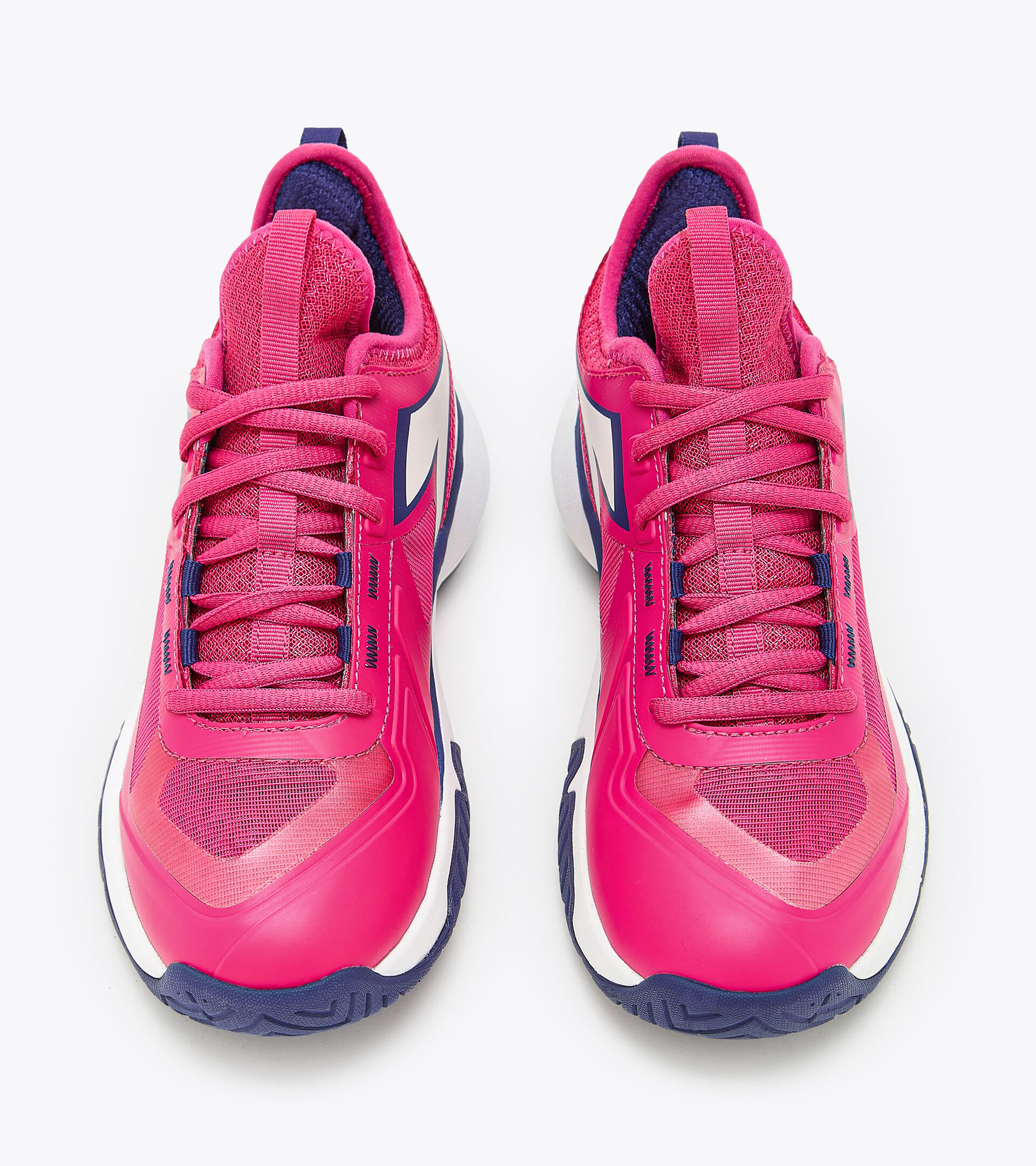 Tennis shoes for hard surfaces or clay courts - Women FINALE W AG PINK YARROW/WHITE/BLUEPRINT - Diadora