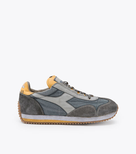Chaussures Heritage - Unisexe EQUIPE H DIRTY STONE WASH EVO BLEU MER BERING/GRIS COLOMBE - Diadora