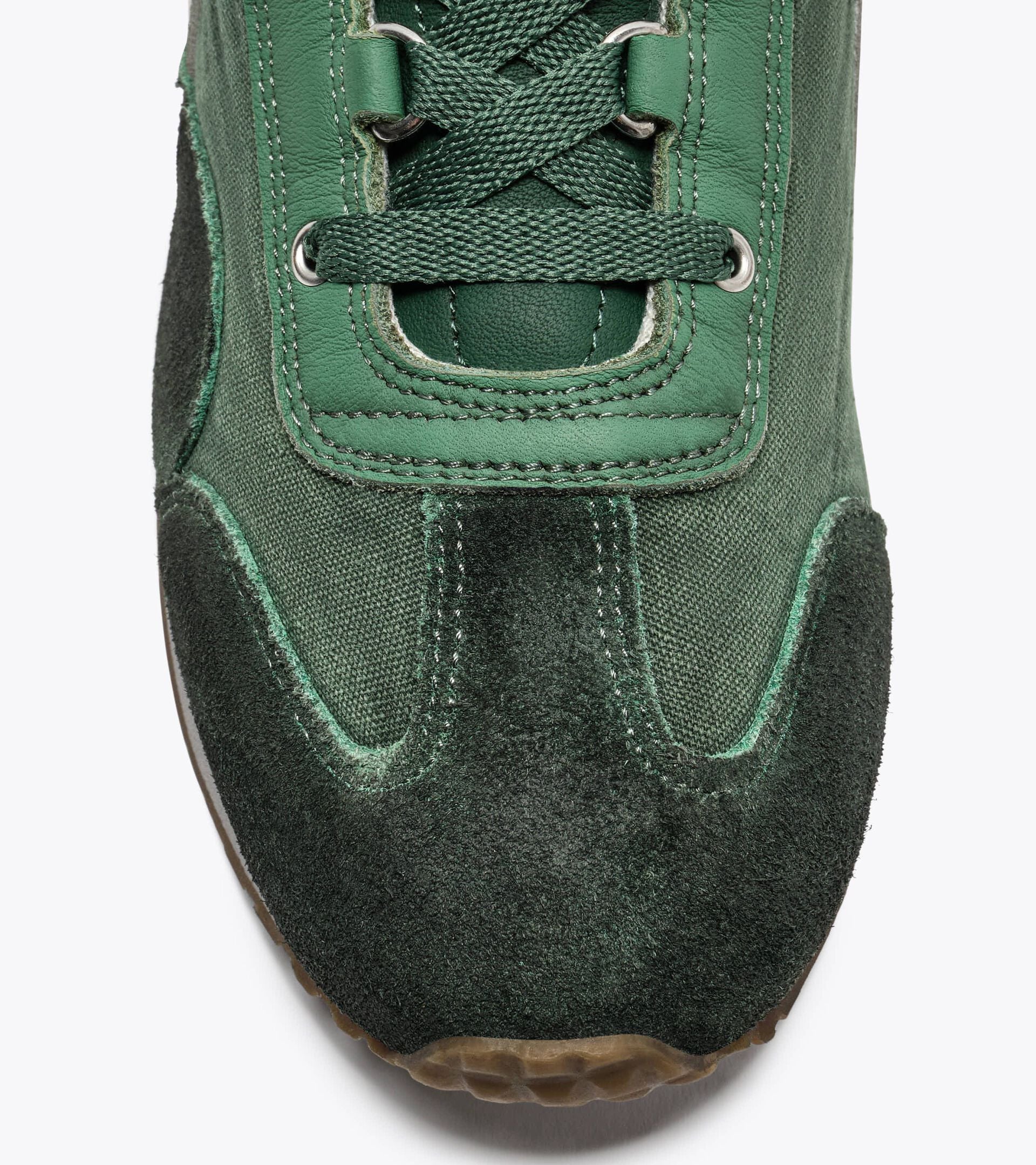 Low-profile Heritage sneaker - All-gender EQUIPE DIRTY SW EVO HUNTER GREEN - Diadora
