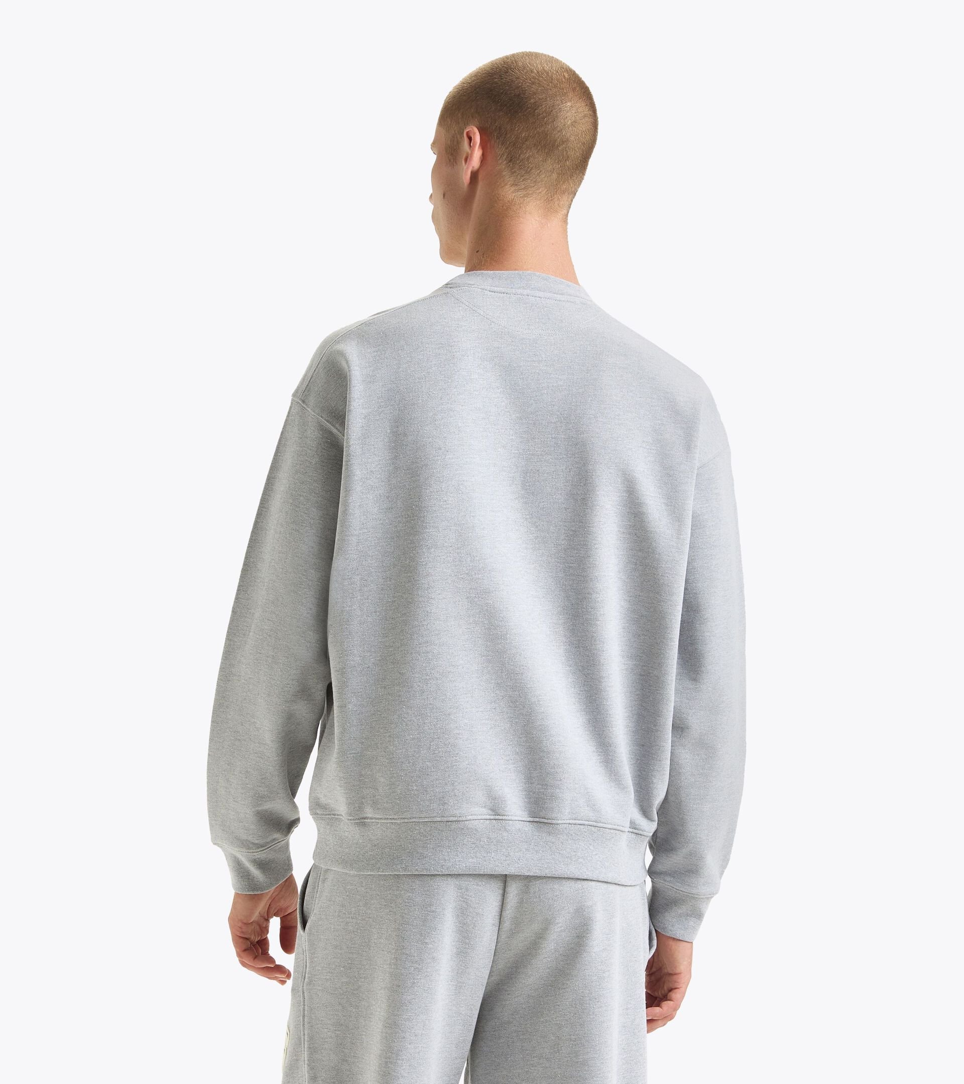 Crewneck sweatshirt - Made in italy - Gender Neutral SWEATSHIRT CREW LEGACY HIGH RISE MELANGE - Diadora