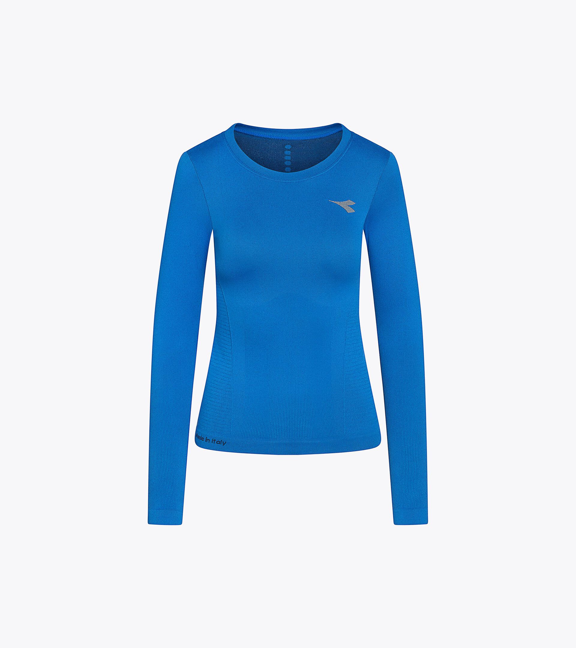 Thermoregulating Technical T-shirt - Running Made In Italy - Women&rsquo;s L. LS T-SHIRT STRATOUNO SKY-BLUE FIORDALISO - Diadora