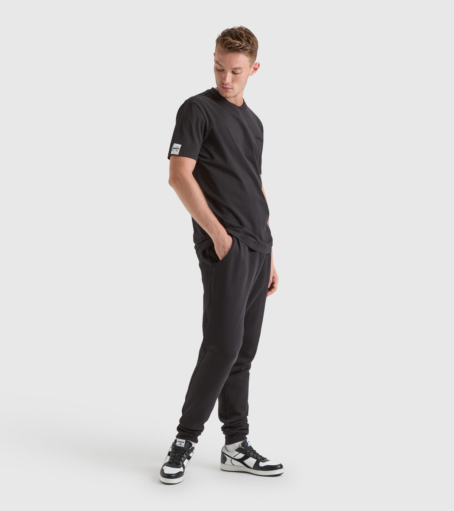 Cotton T-shirt - Made in Italy - Men T-SHIRT SS MII BLACK - Diadora