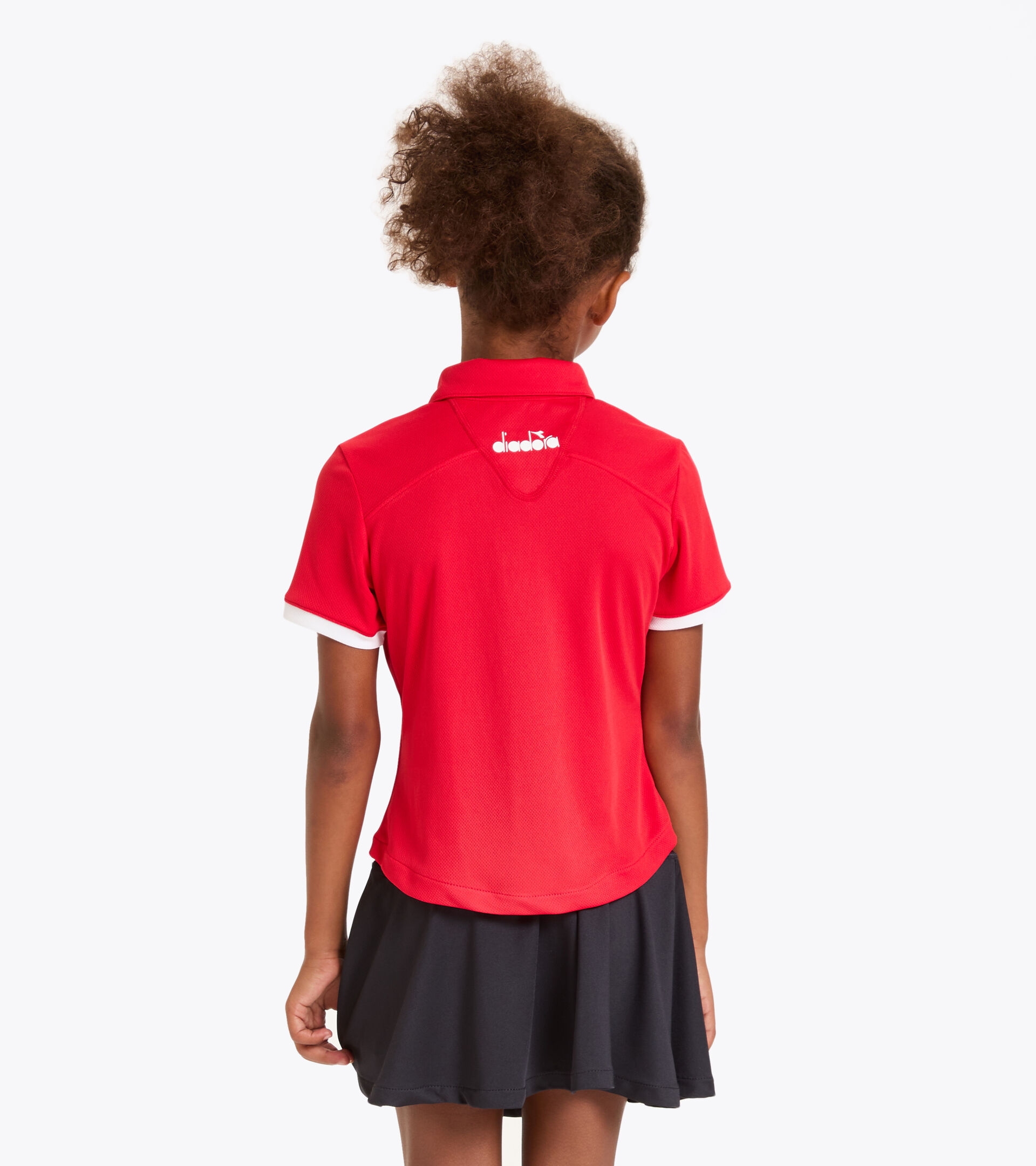 Polo de tennis - Junior G. POLO COURT ROUGE TOMATE - Diadora