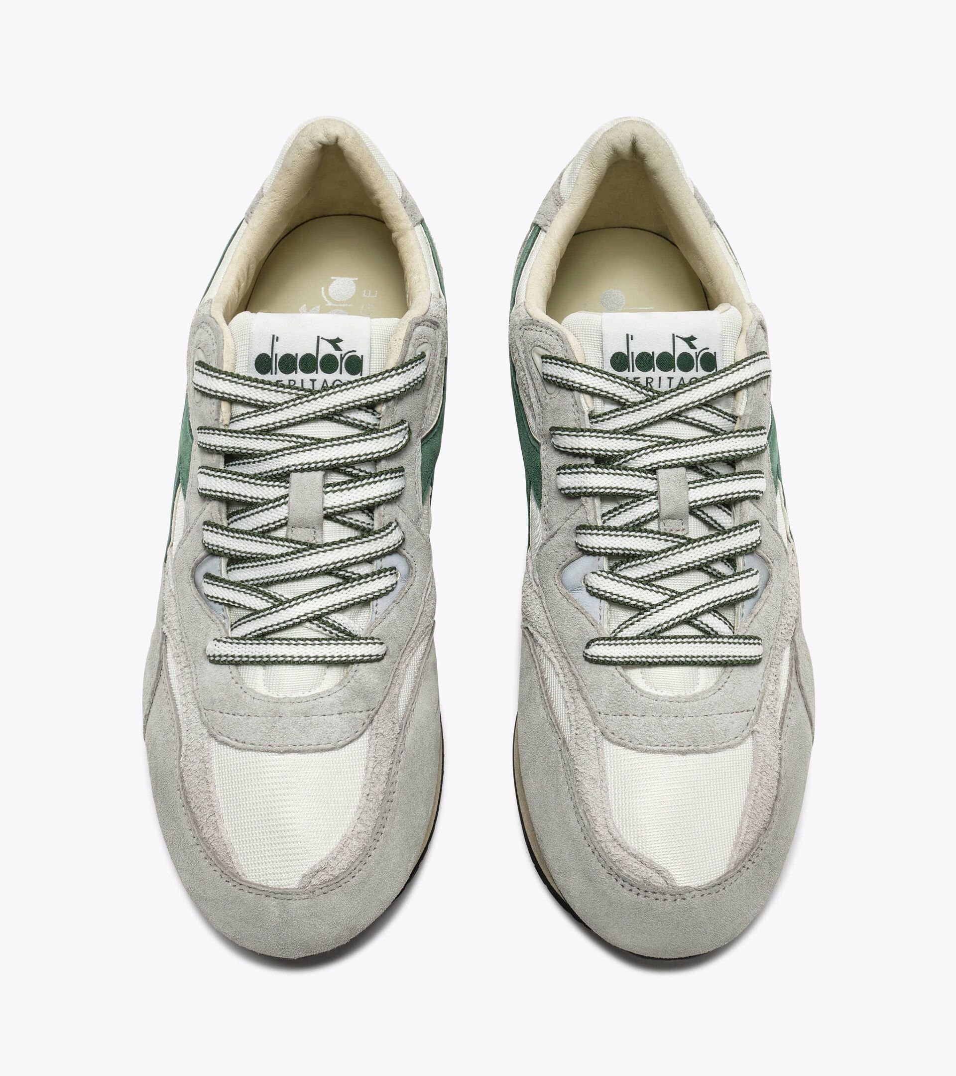 Low-profile Heritage sneaker - All-gender EQUIPE REVENGE USED WHITE/GRAY LIMESTONE - Diadora