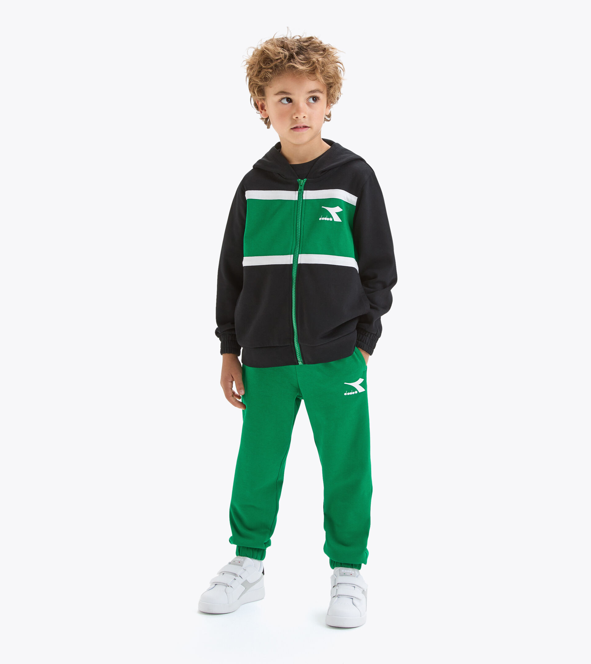 Junior tracksuit - Boys JB.TRACKSUIT HD FZ BLACK - Diadora