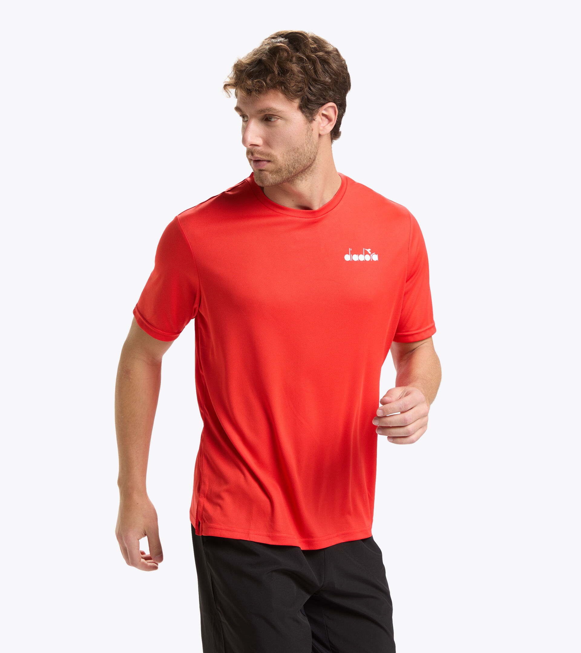 T-shirt da tennis a manica corta - Uomo SS CORE T-SHIRT T ROSSO FER.ITALIA - Diadora