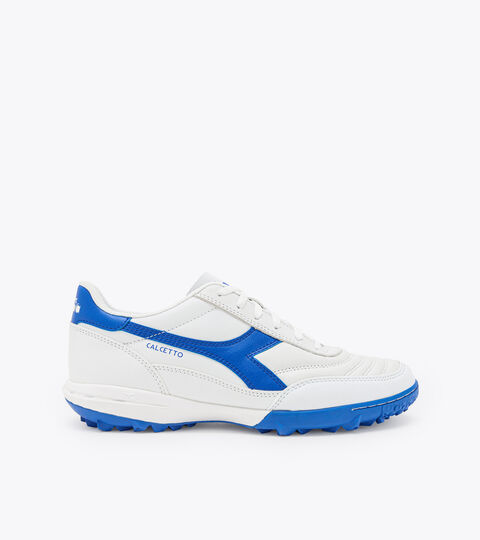 Futsal boot - Specific outsole for synthetic/hard grounds CALCETTO II LT TF BLANC VIF/BLEU ROYALE - Diadora