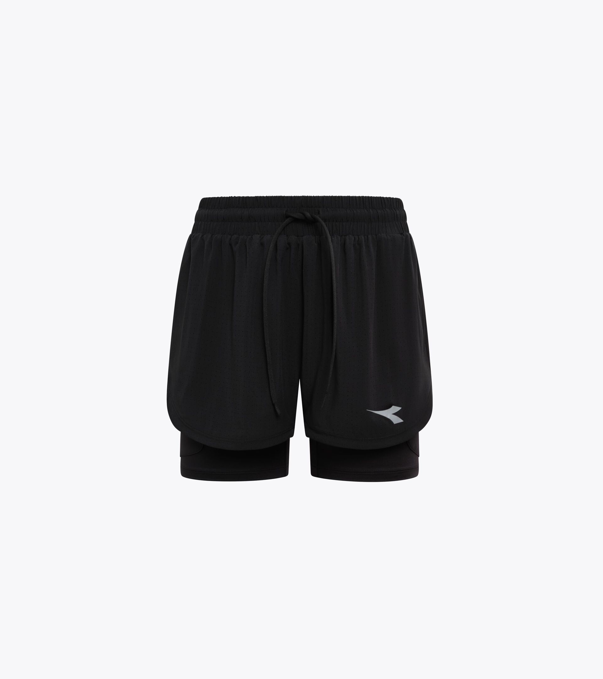 Pantalones cortos de running 2 en 1 - Mujer
 L. SHORTS 2IN1 NEGRO - Diadora