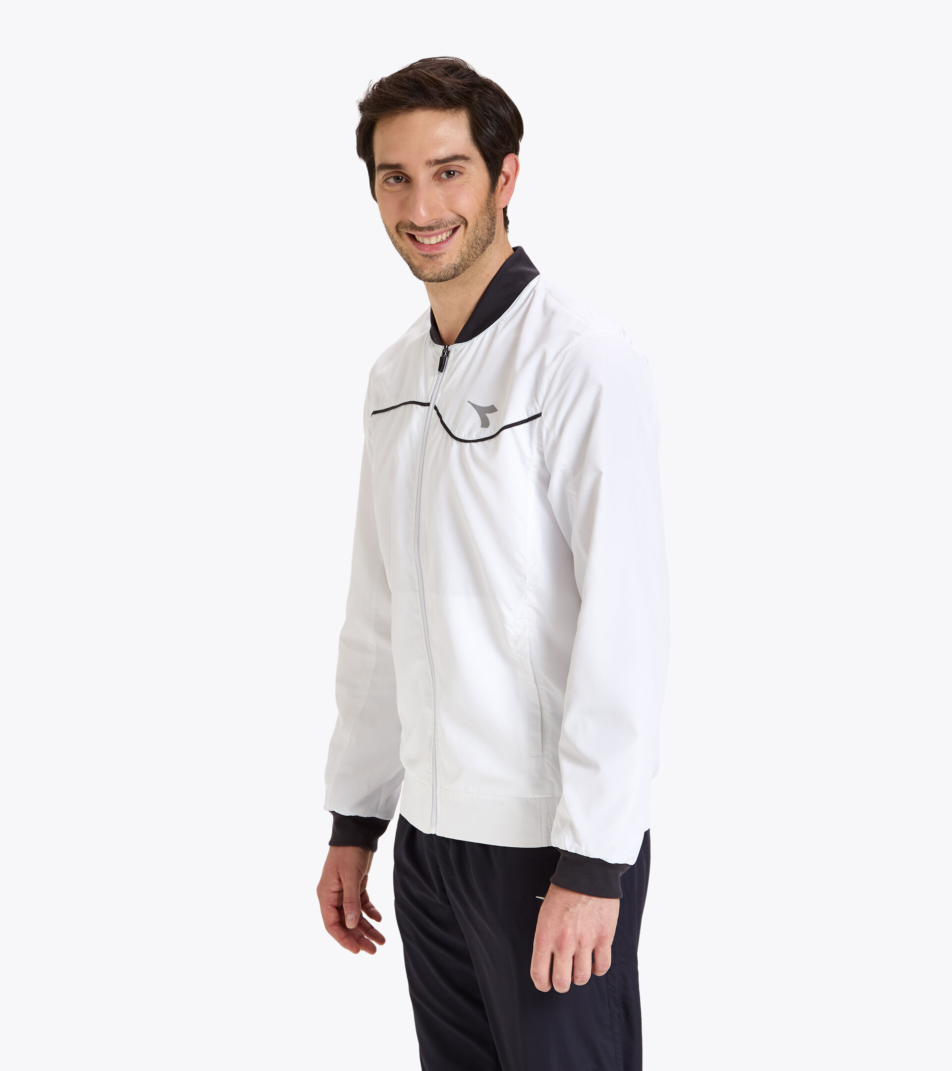 Veste de tennis - Homme JACKET COURT BLANC VIF - Diadora