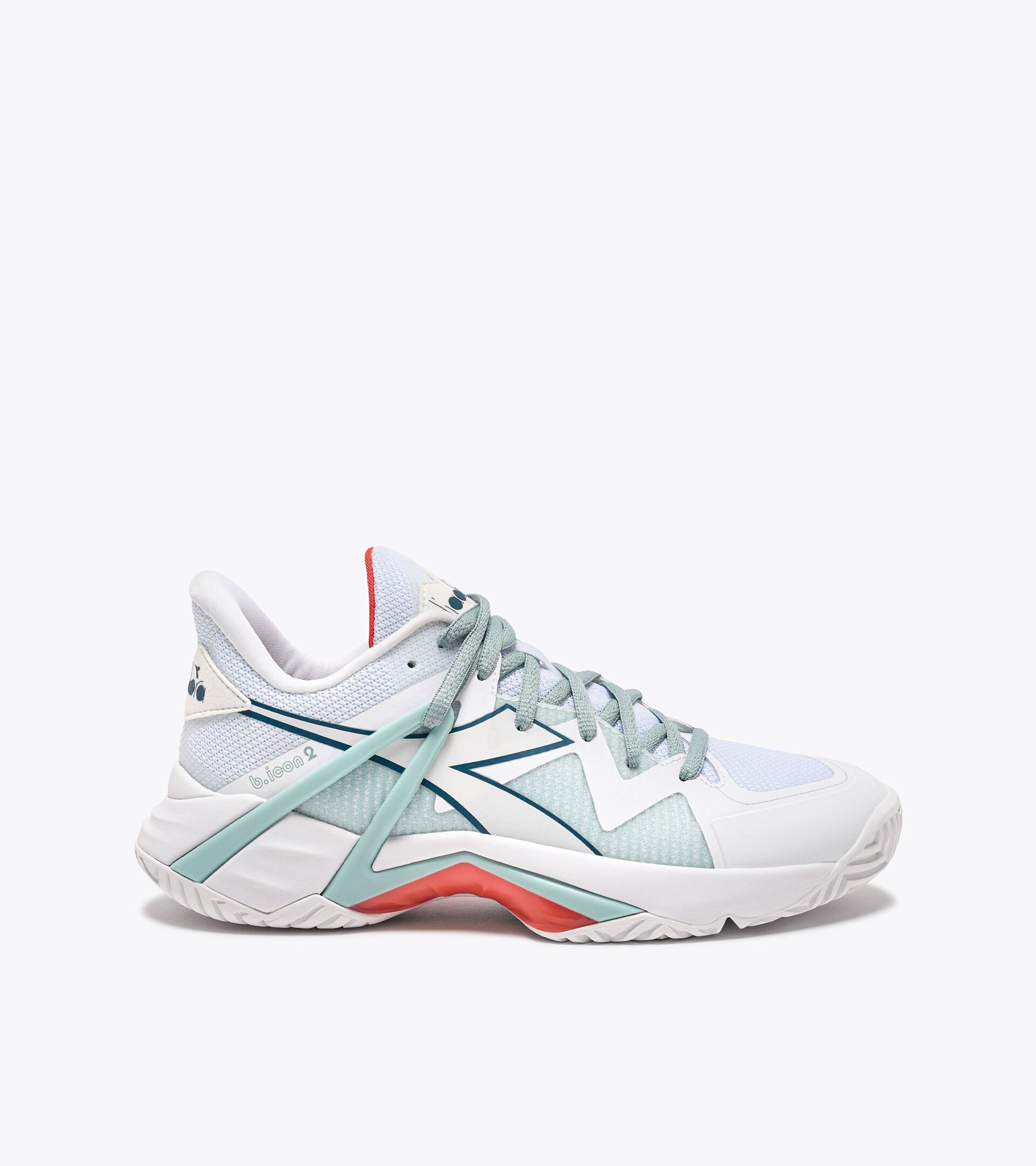 Tennis shoes for hard surfaces or clay courts - Women B.ICON 2 W AG WHITE/SURF SPRAY/LEGION BLUE - Diadora